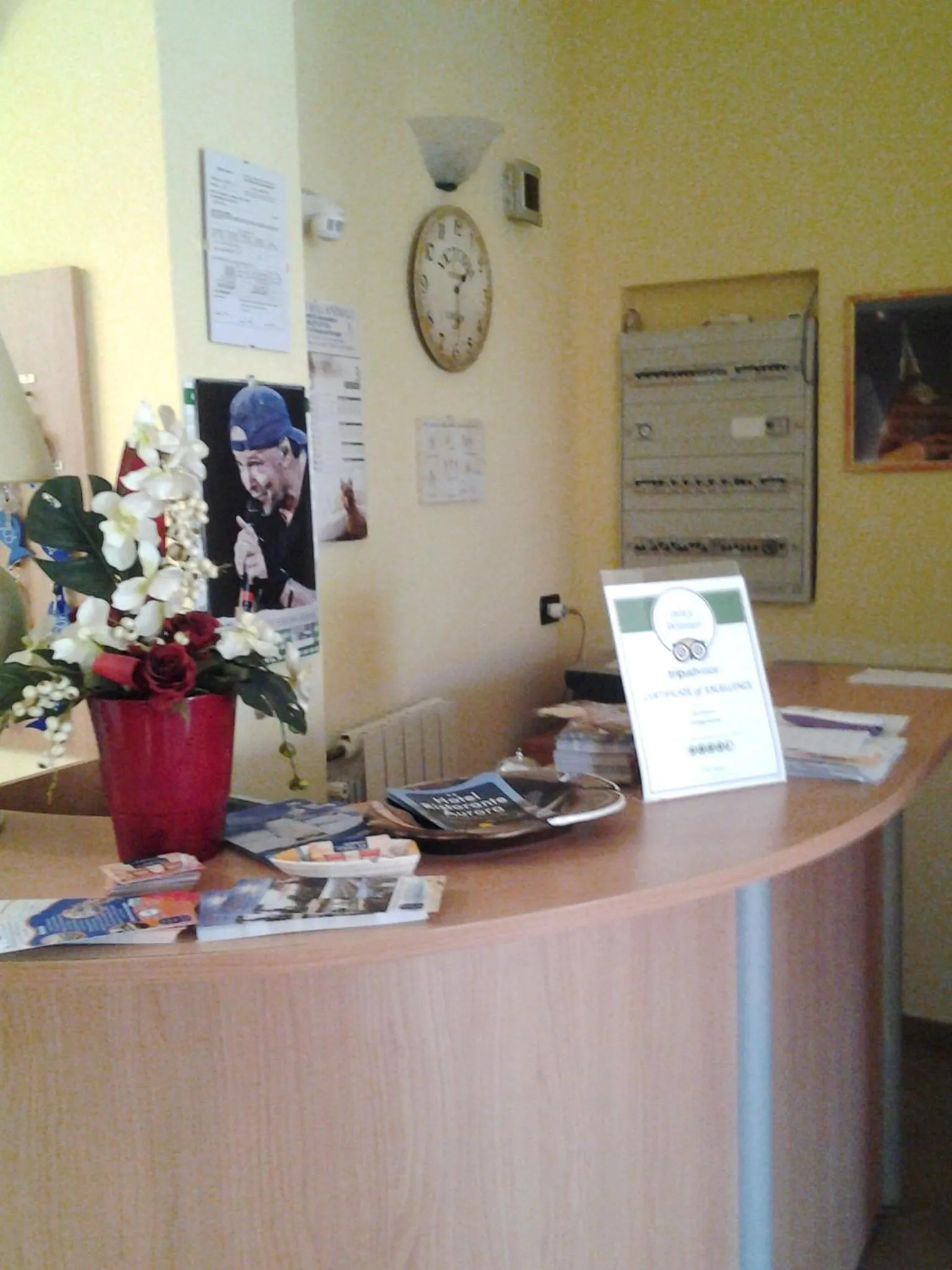 Lobby or reception in Hotel Aurora