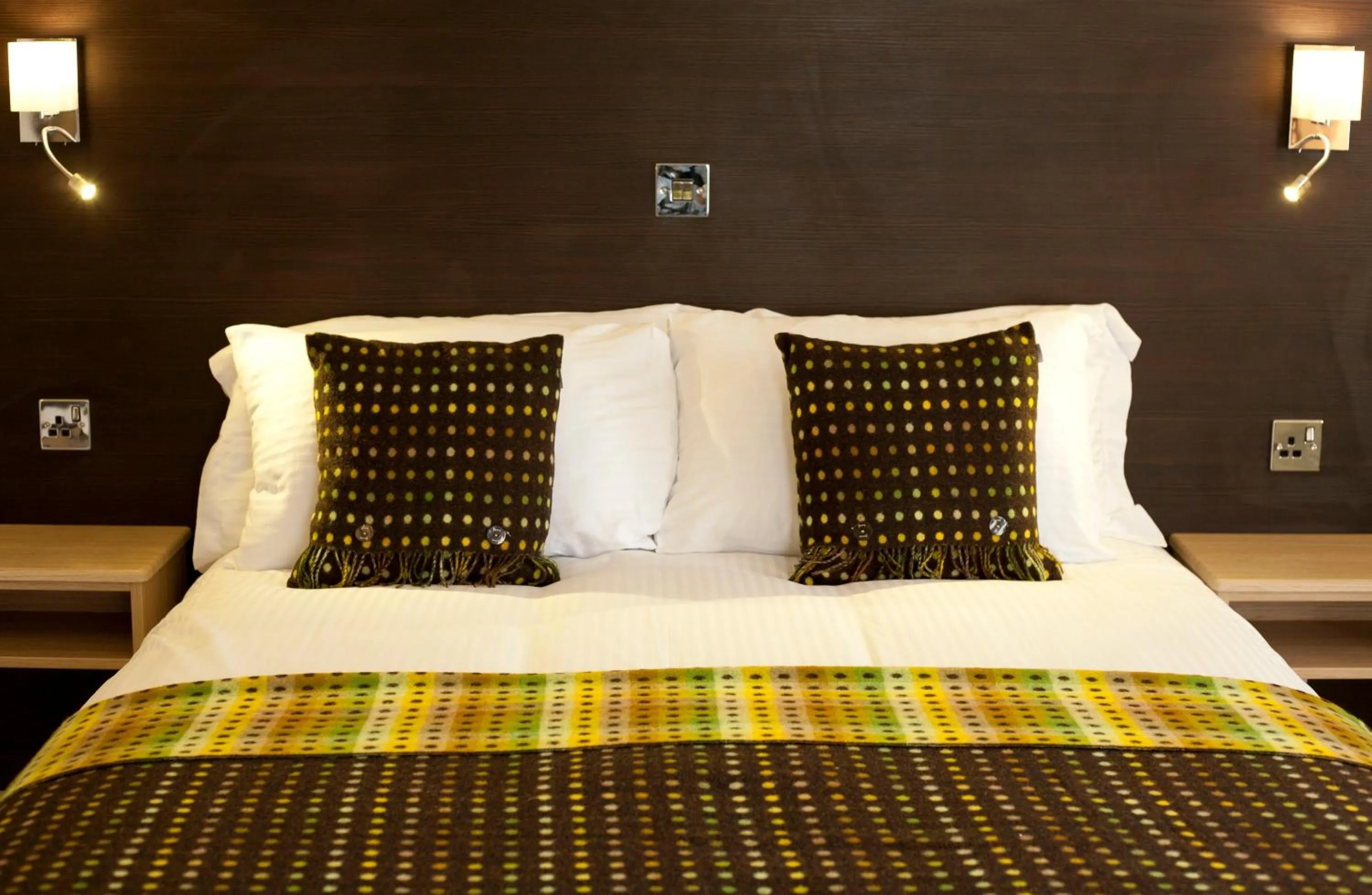 Decorative detail, Bed in The Craven Heifer Inn