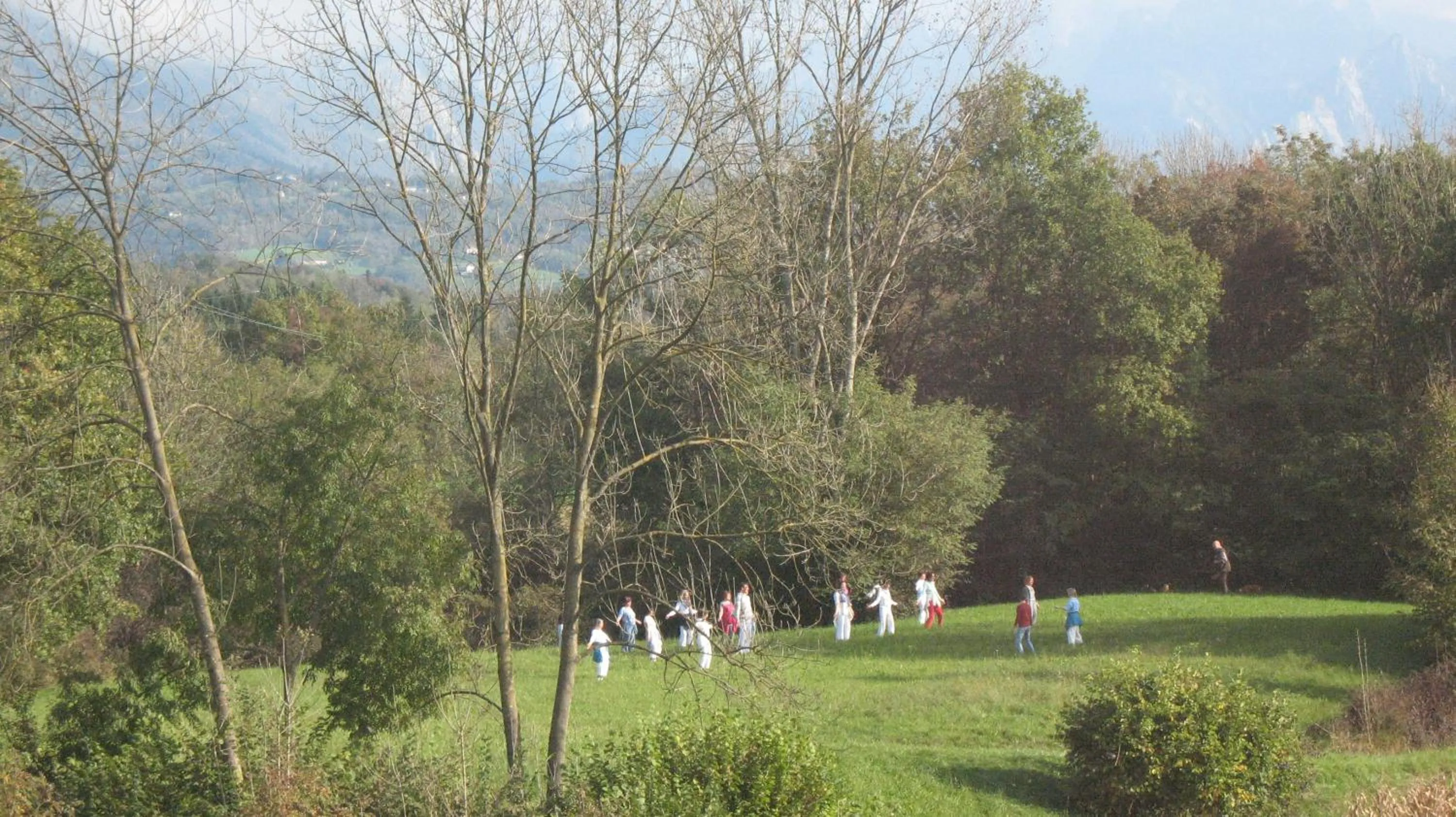 group of guests in BioAgriturismo Vegan Campo di Cielo