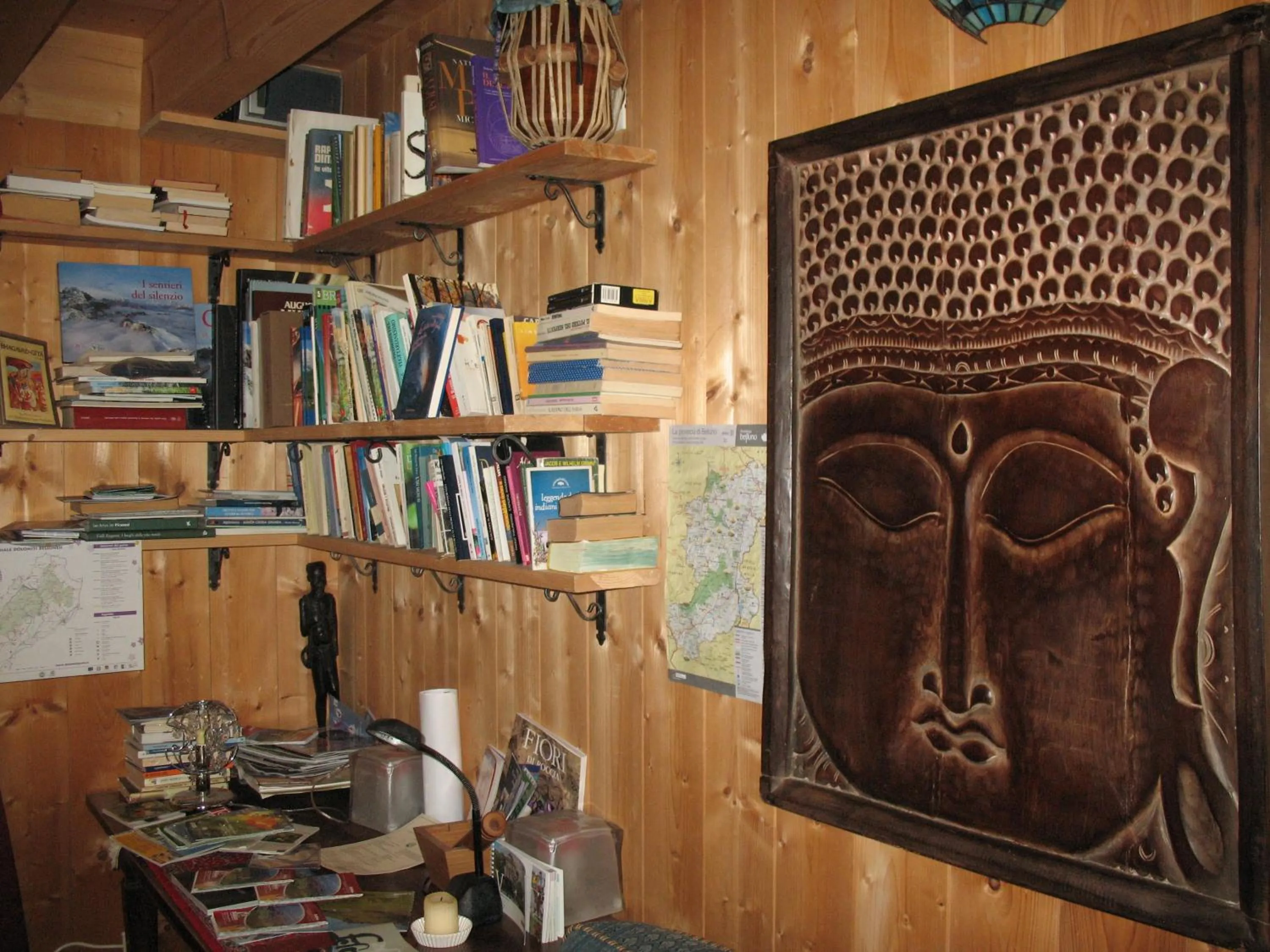 Library in BioAgriturismo Vegan Campo di Cielo