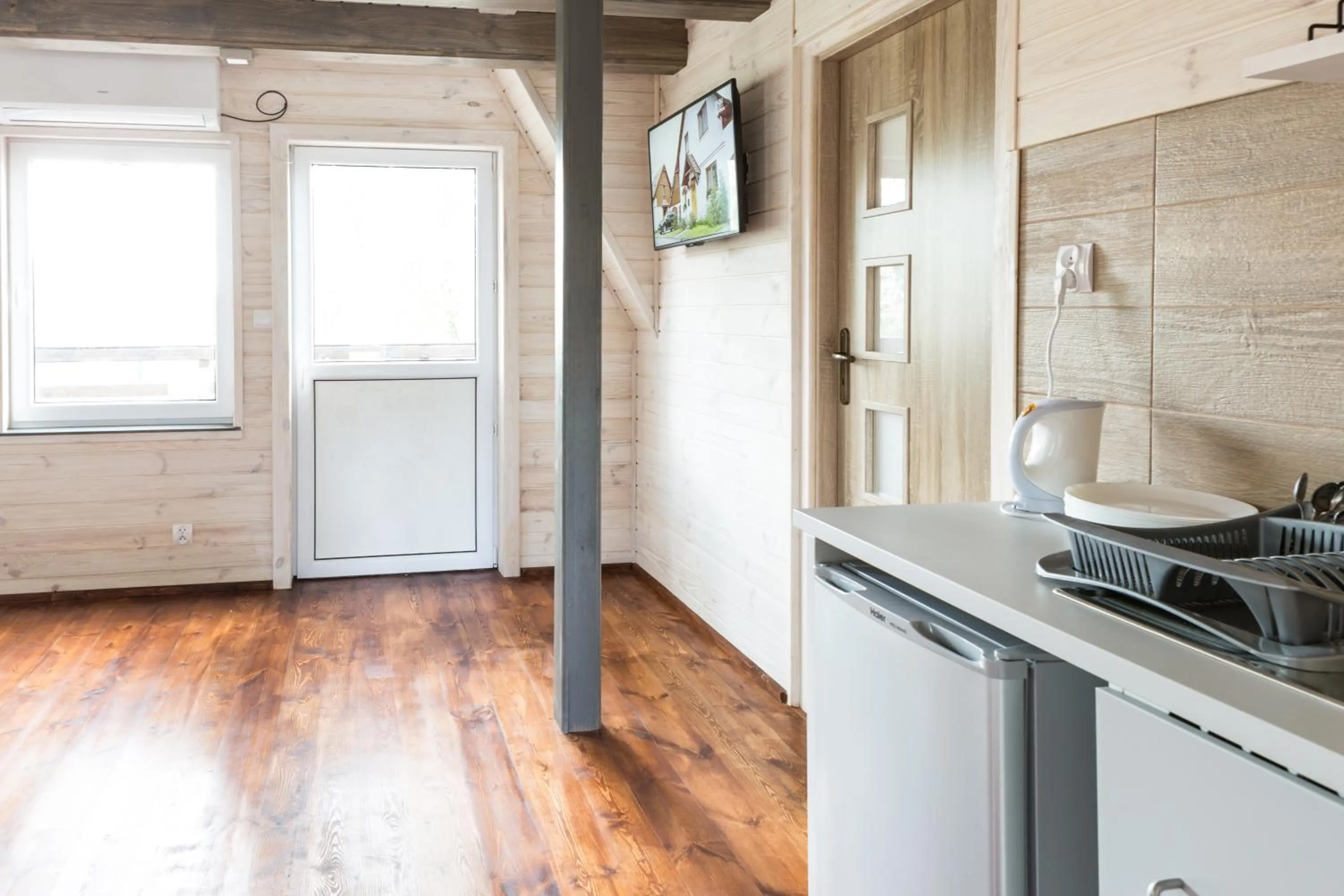 Kitchen or kitchenette in Domki Letniskowe AZS Galion