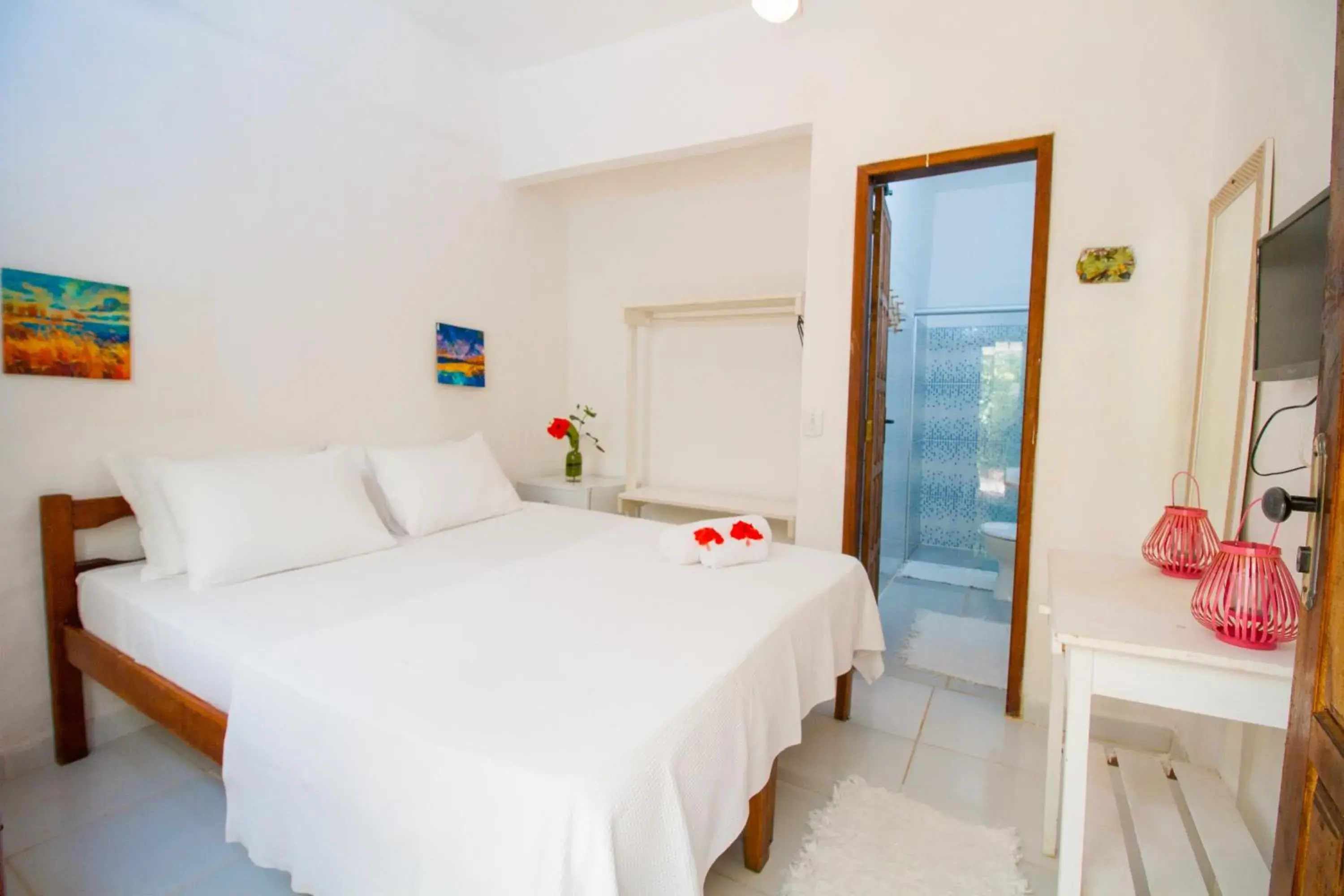 Bed in Travel Inn Pousadas & Beach Club Trancoso Bed in Travel Inn Pousadas & Beach Club Trancoso