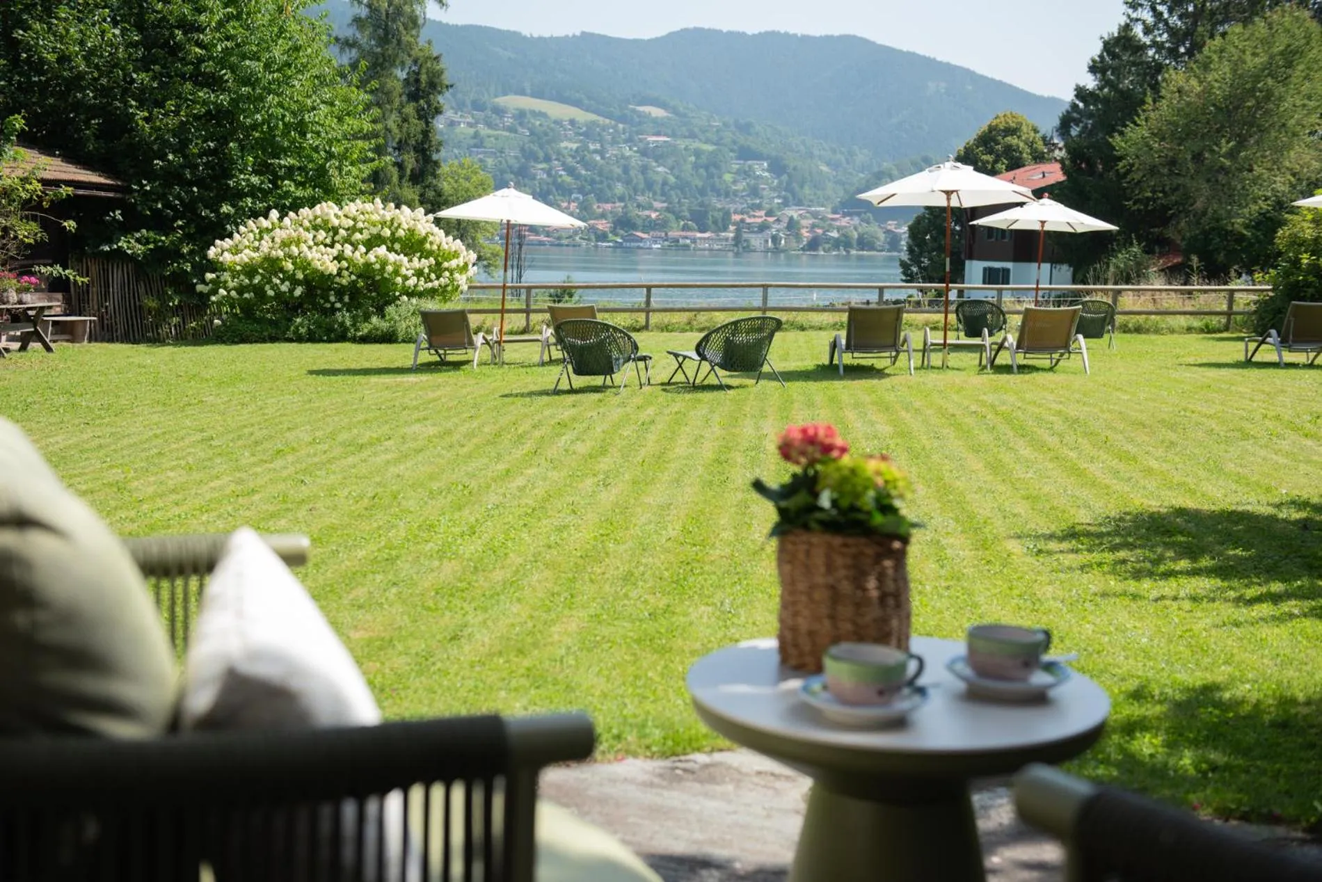 Garden view in Landhaus Christl am See