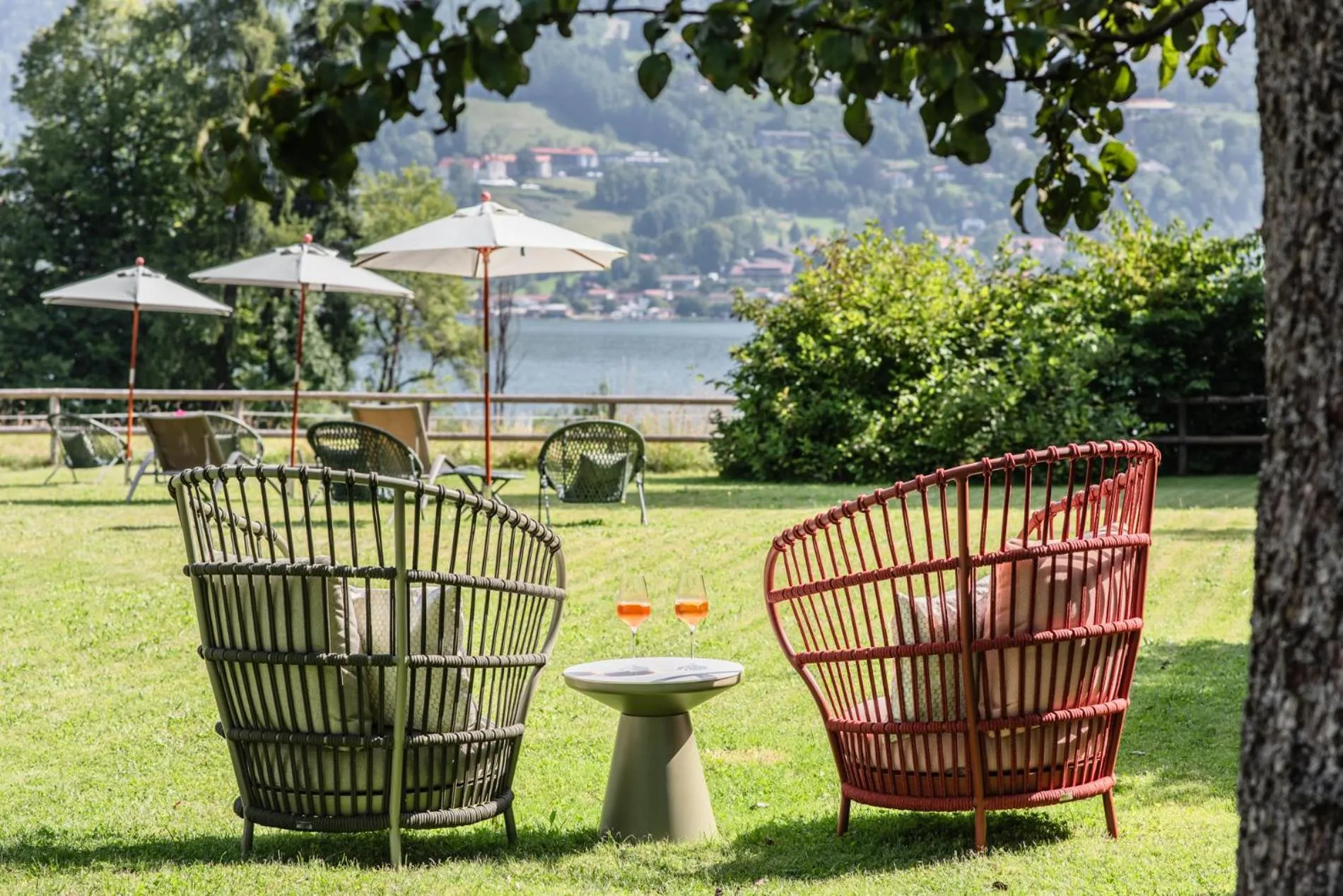 Garden view in Landhaus Christl am See