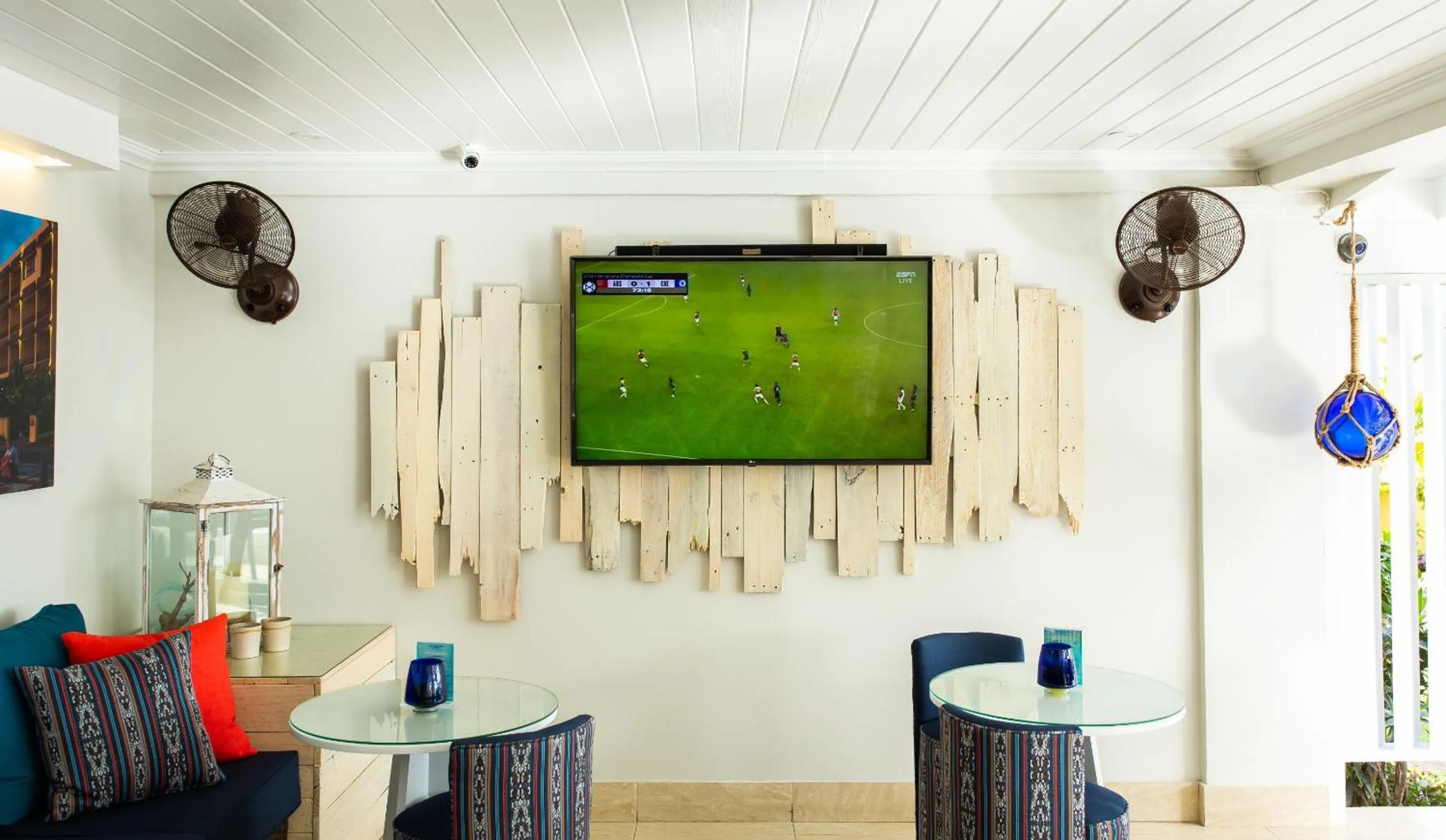 Seating area in Yellow Bird Hotel