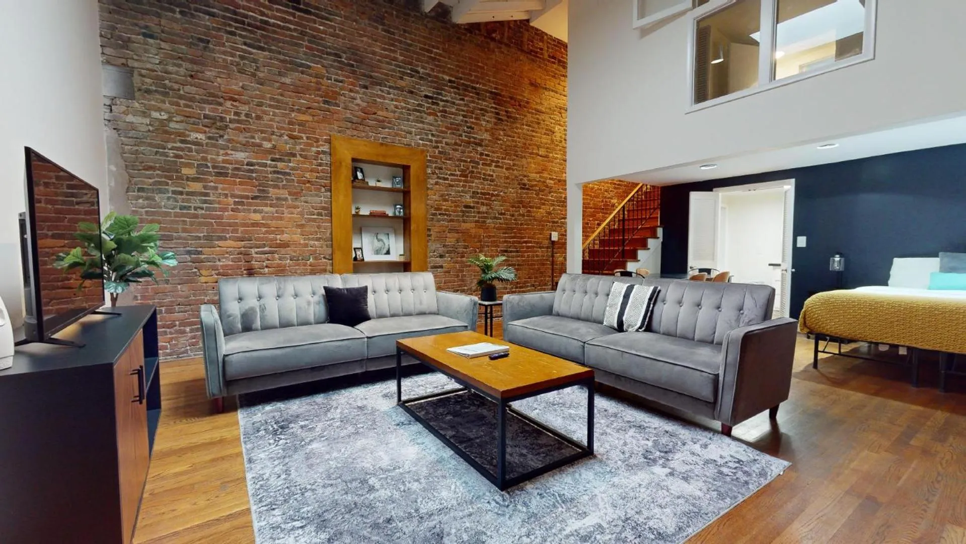 Living room in The Lofts at 107