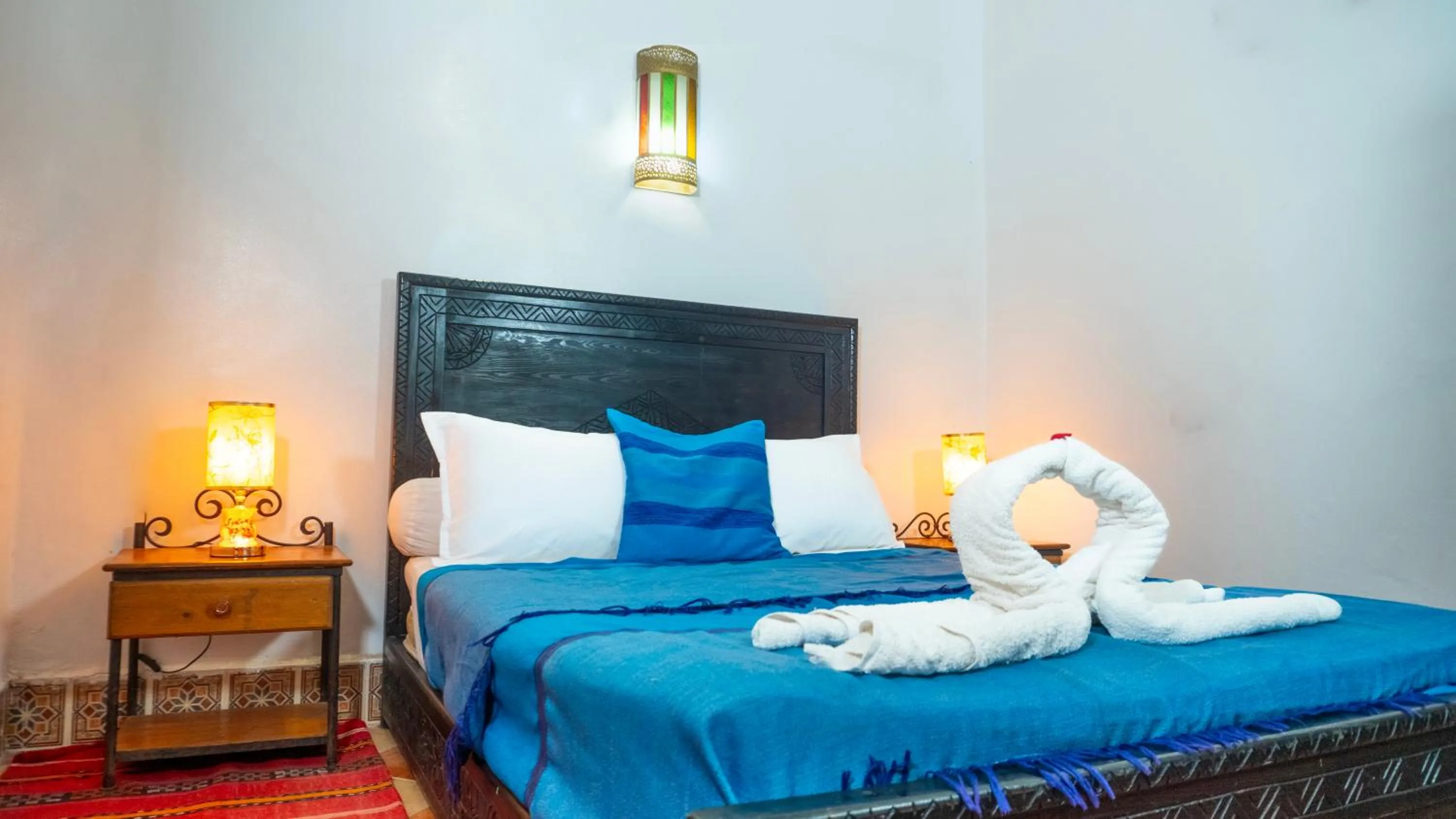 Bed in Riad Taghazoute