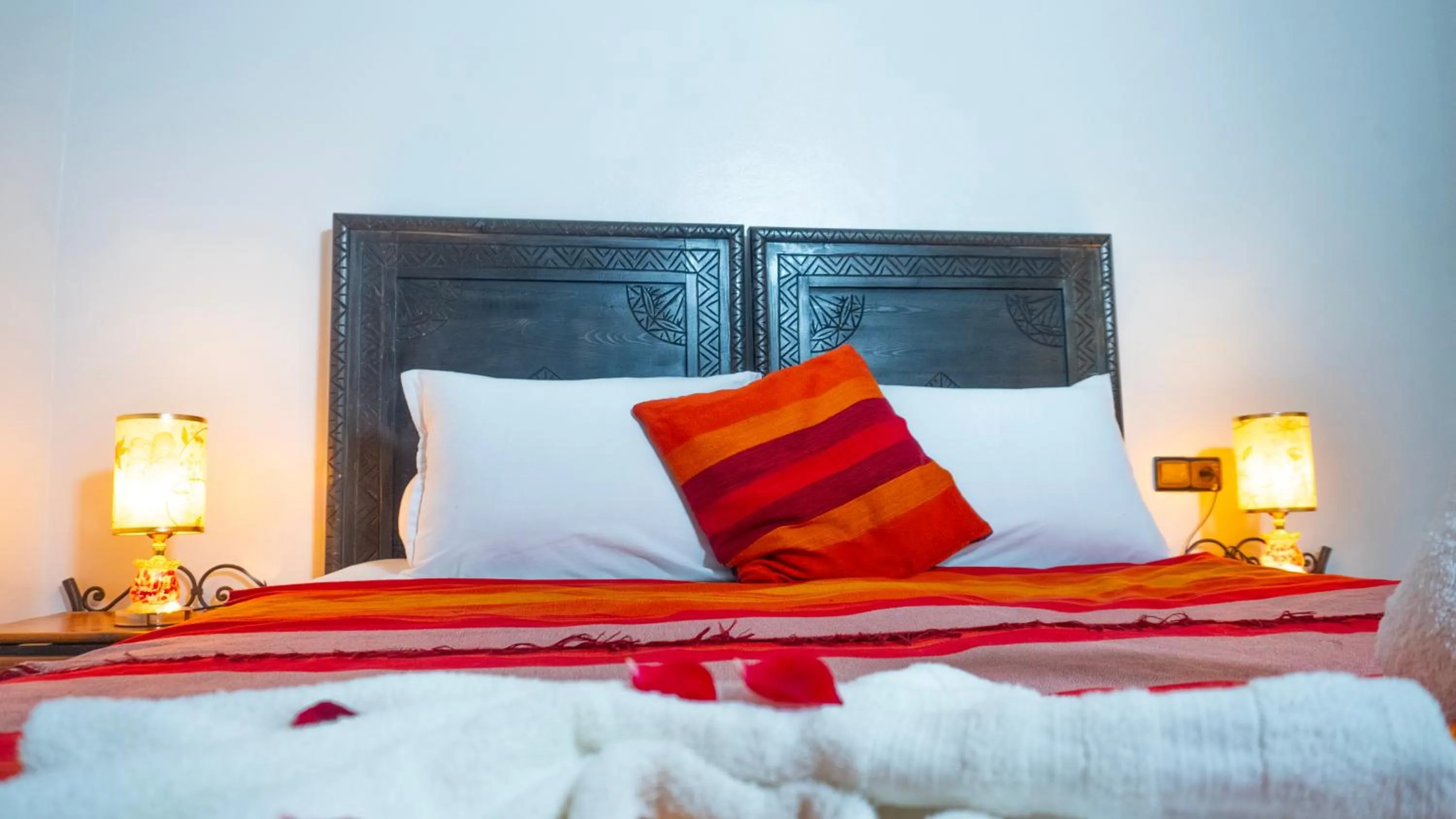 Bed in Riad Taghazoute