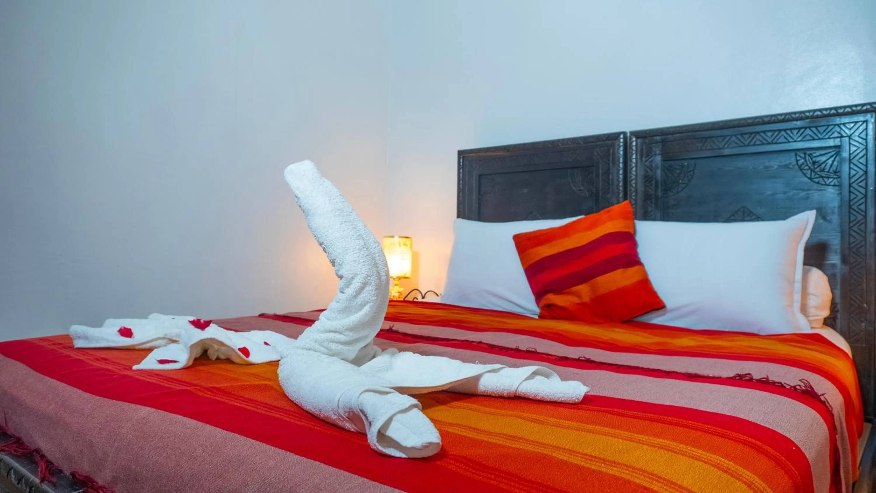 Bed in Riad Taghazoute