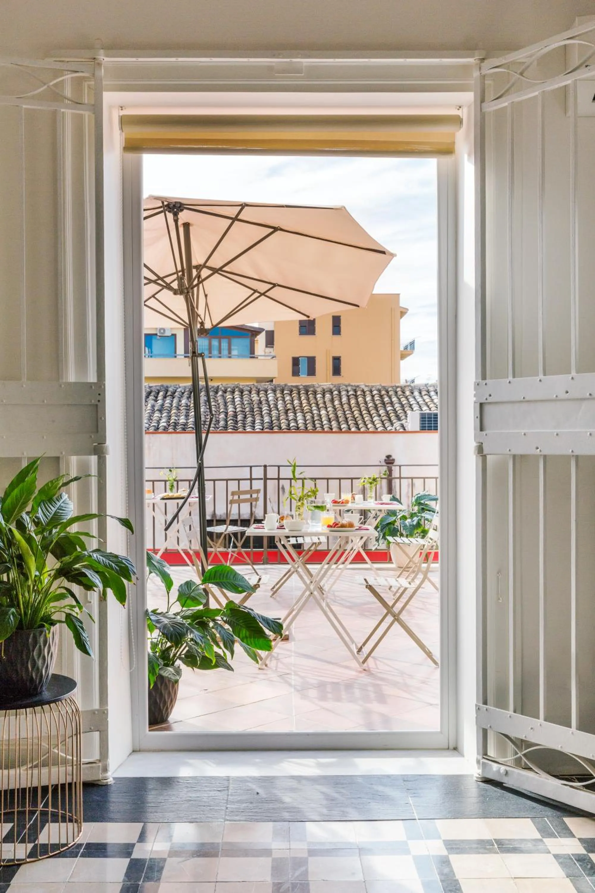 Balcony/Terrace in B&B Palazzo Corselli
