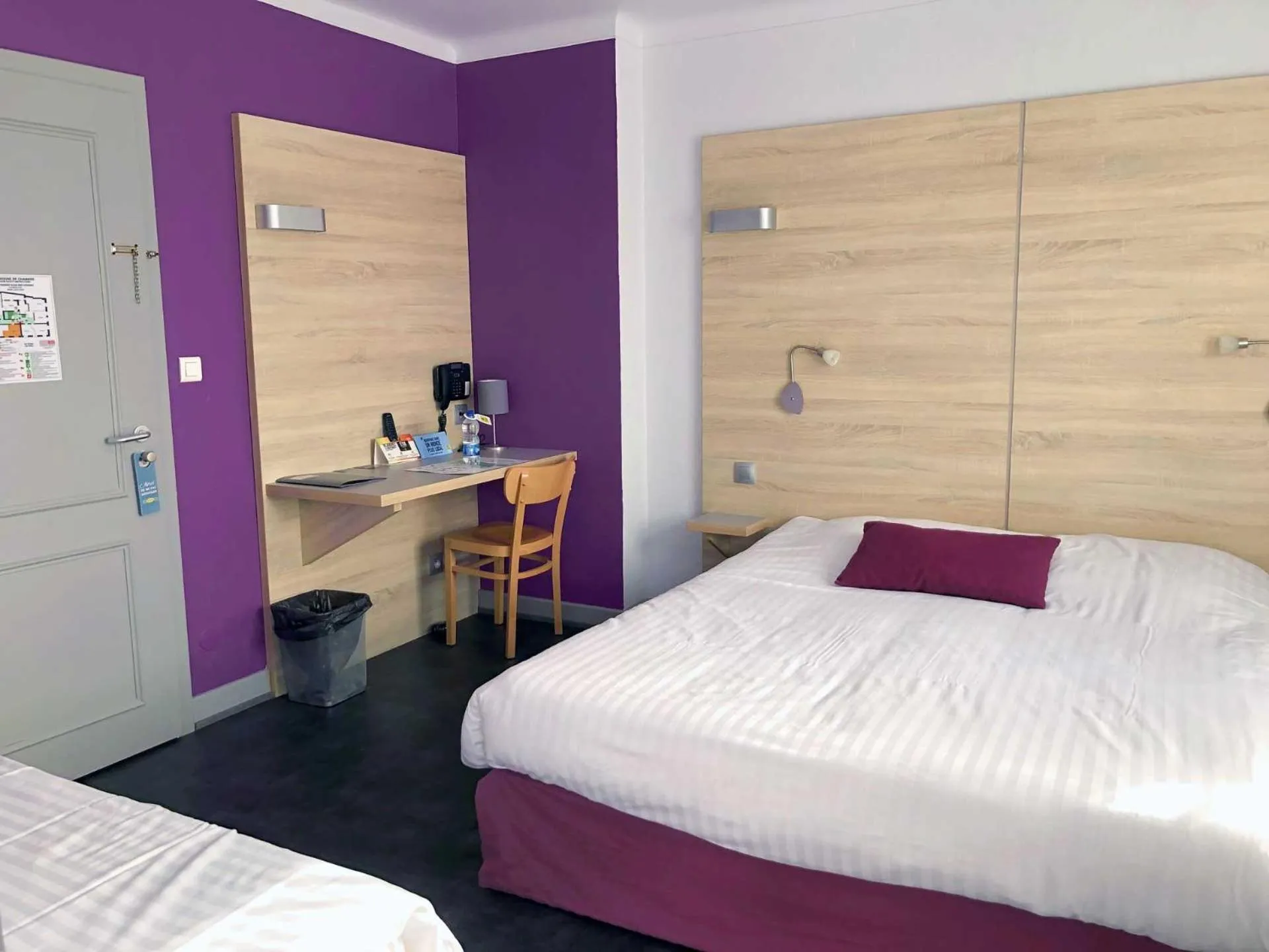 Bedroom in logis hôtel restaurant Le rendez-vous des Copains