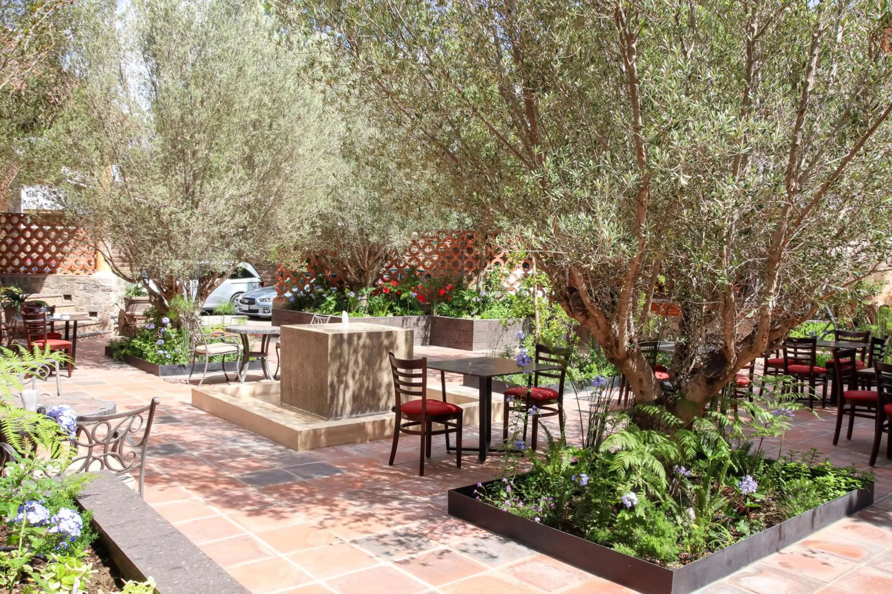 Garden view in Hotel Boutique La Granja