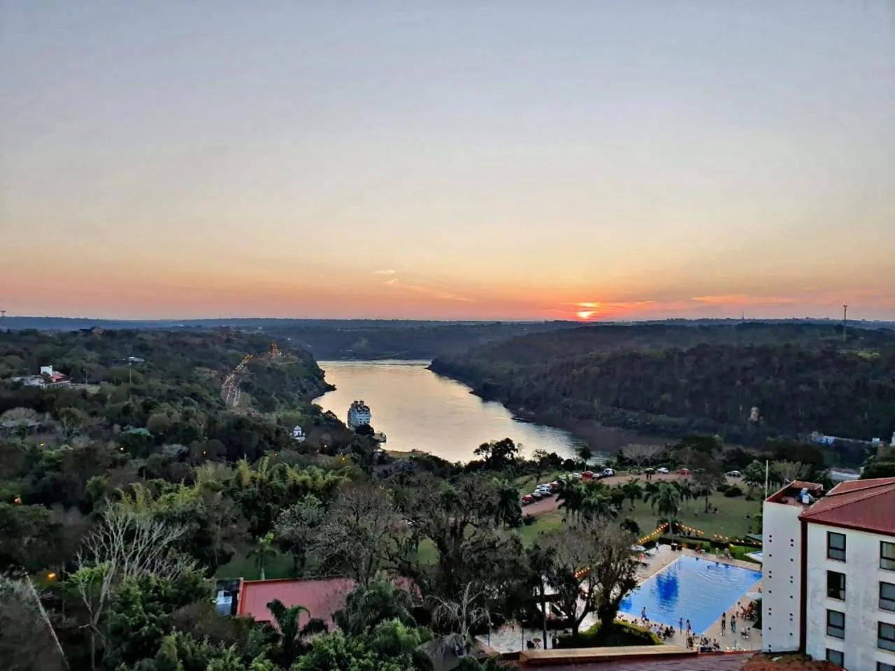 Sunset in O2 Hotel Iguazu