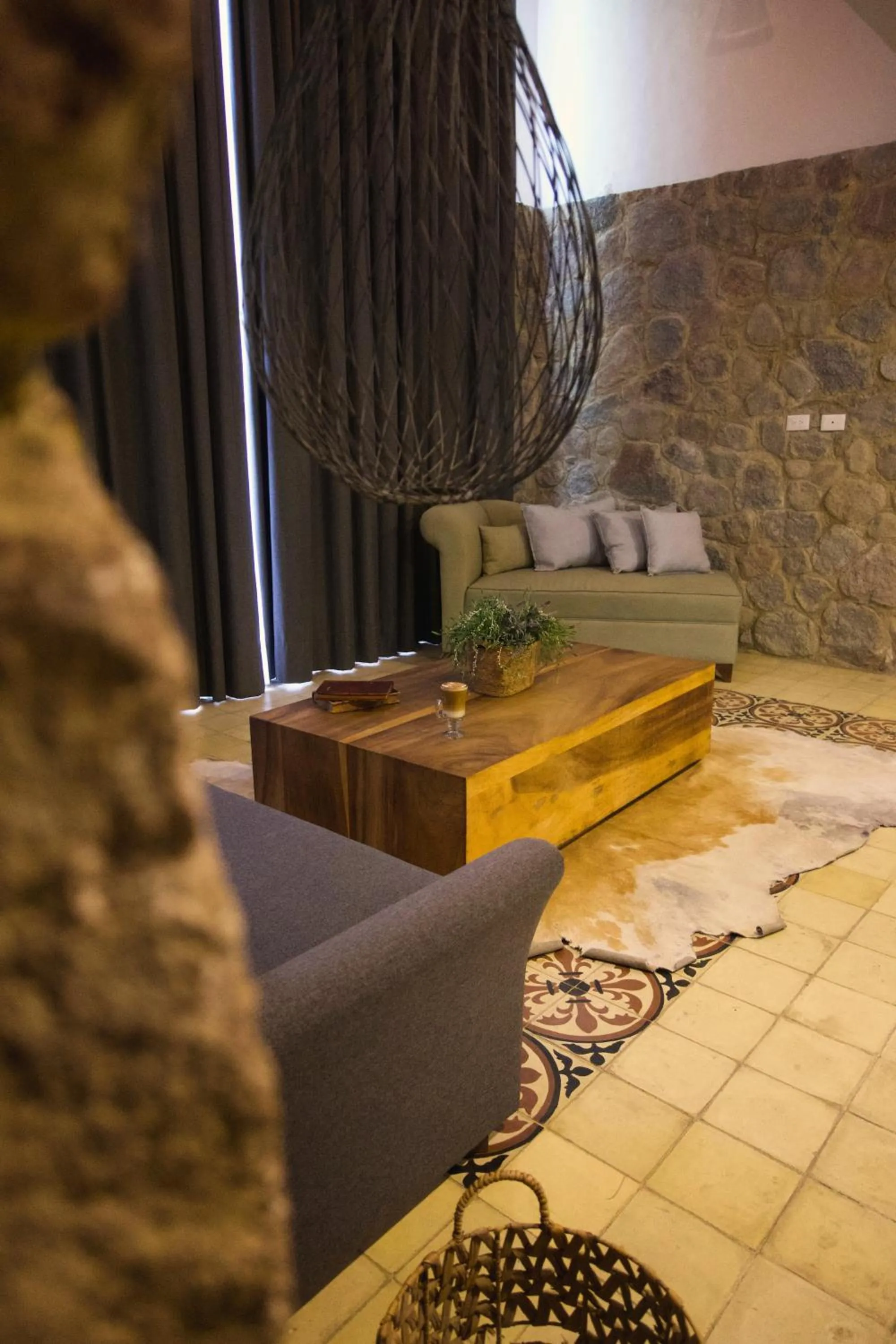 Seating area in Hotel Boutique Camino Del Bosque