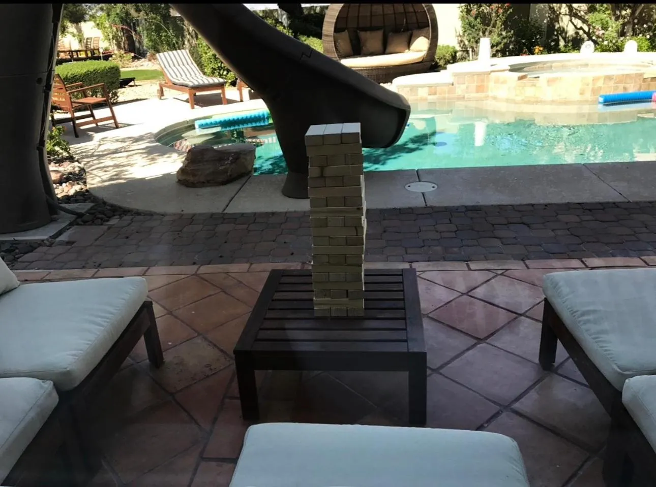 Pool view in The Buddha Estate