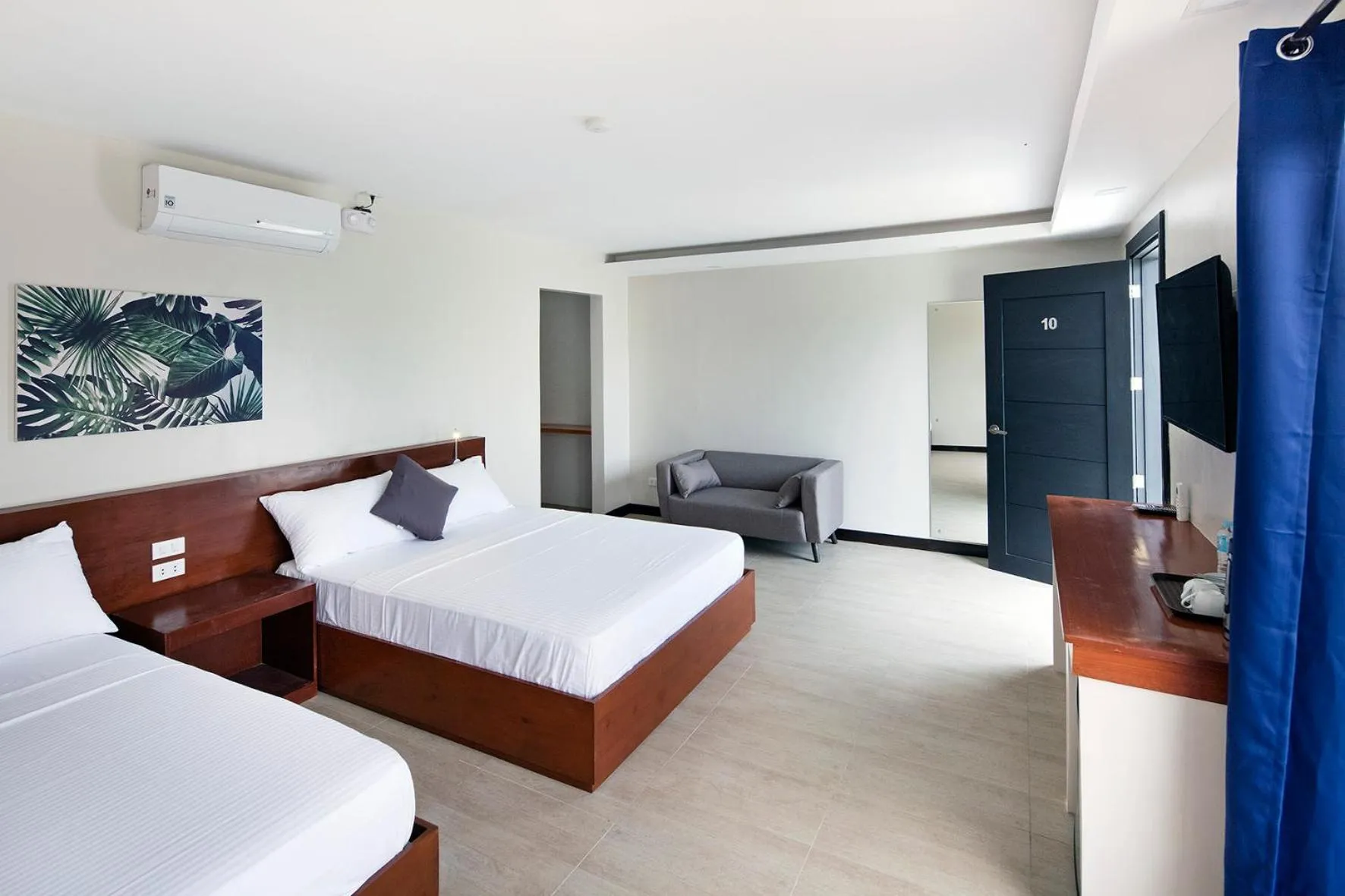 Bed in OHANA, Panglao Resort.