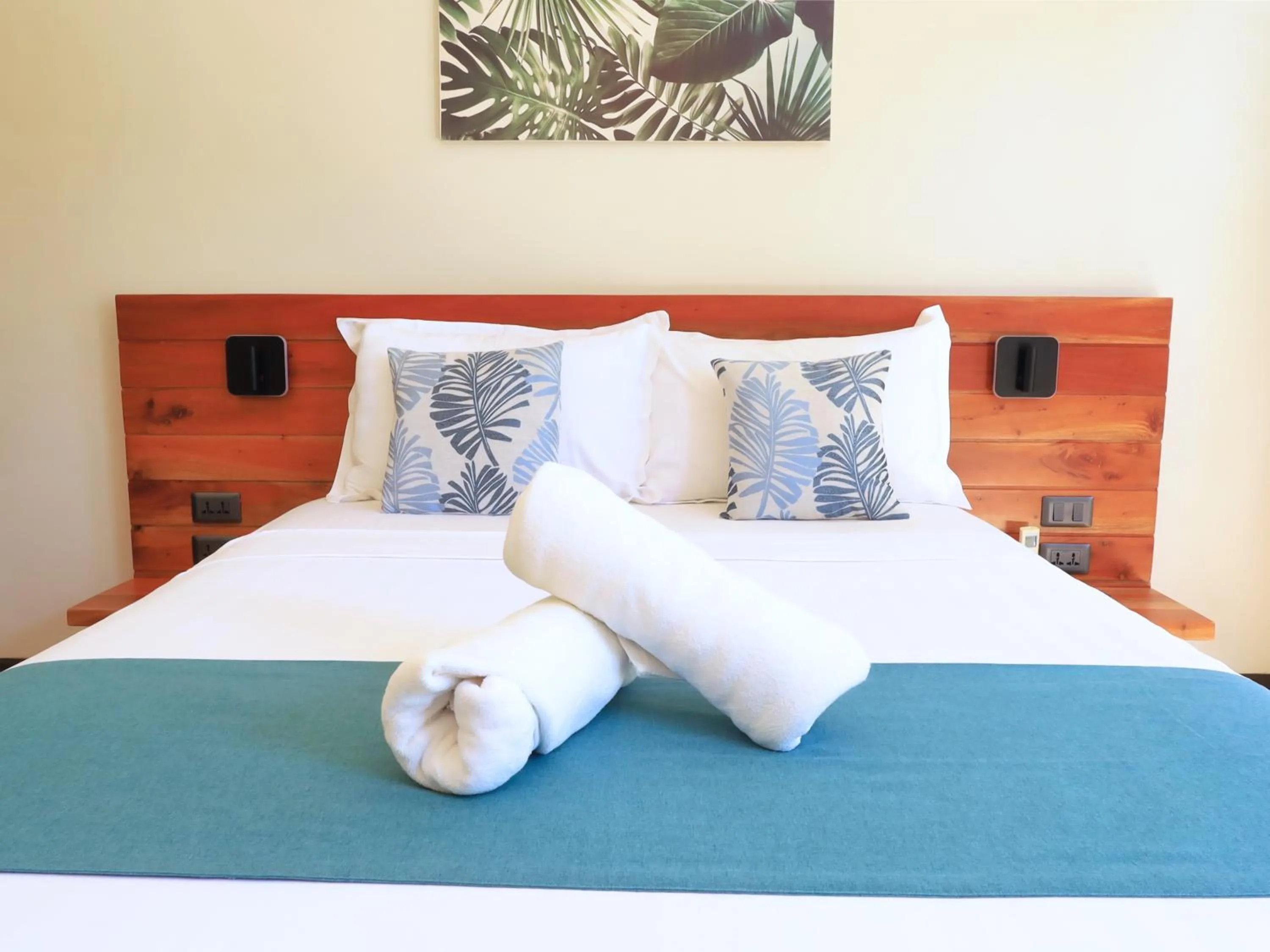 Bed in OHANA, Panglao Resort.