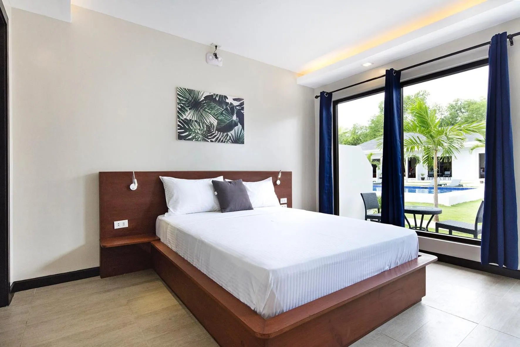 Bed in OHANA, Panglao Resort.