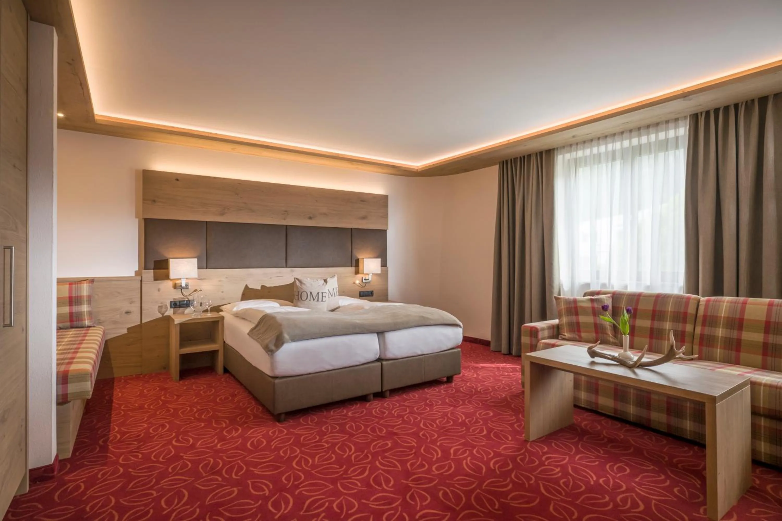 Winter, Bed in Hotel Andreas Hofer