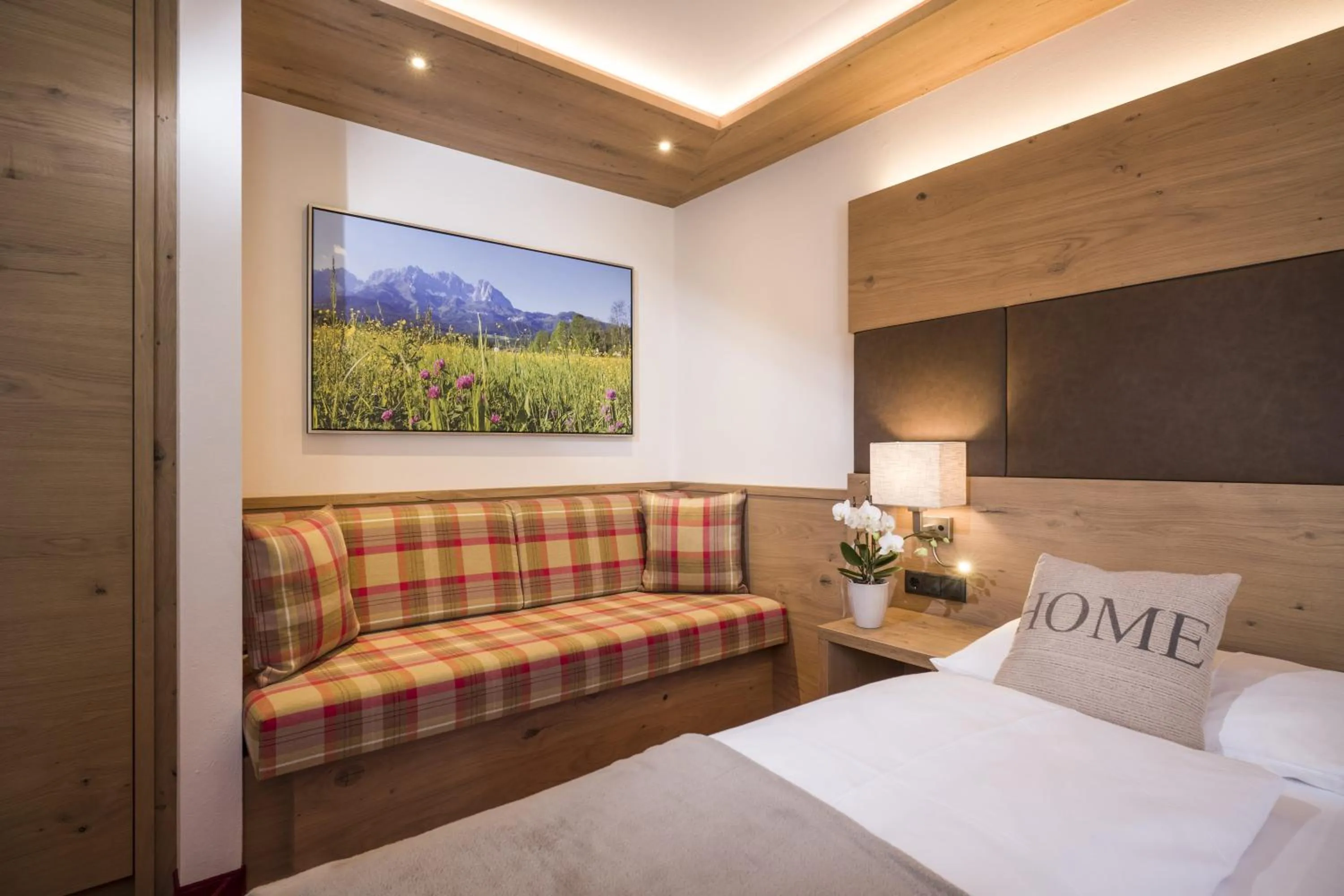 Decorative detail, Bed in Hotel Andreas Hofer