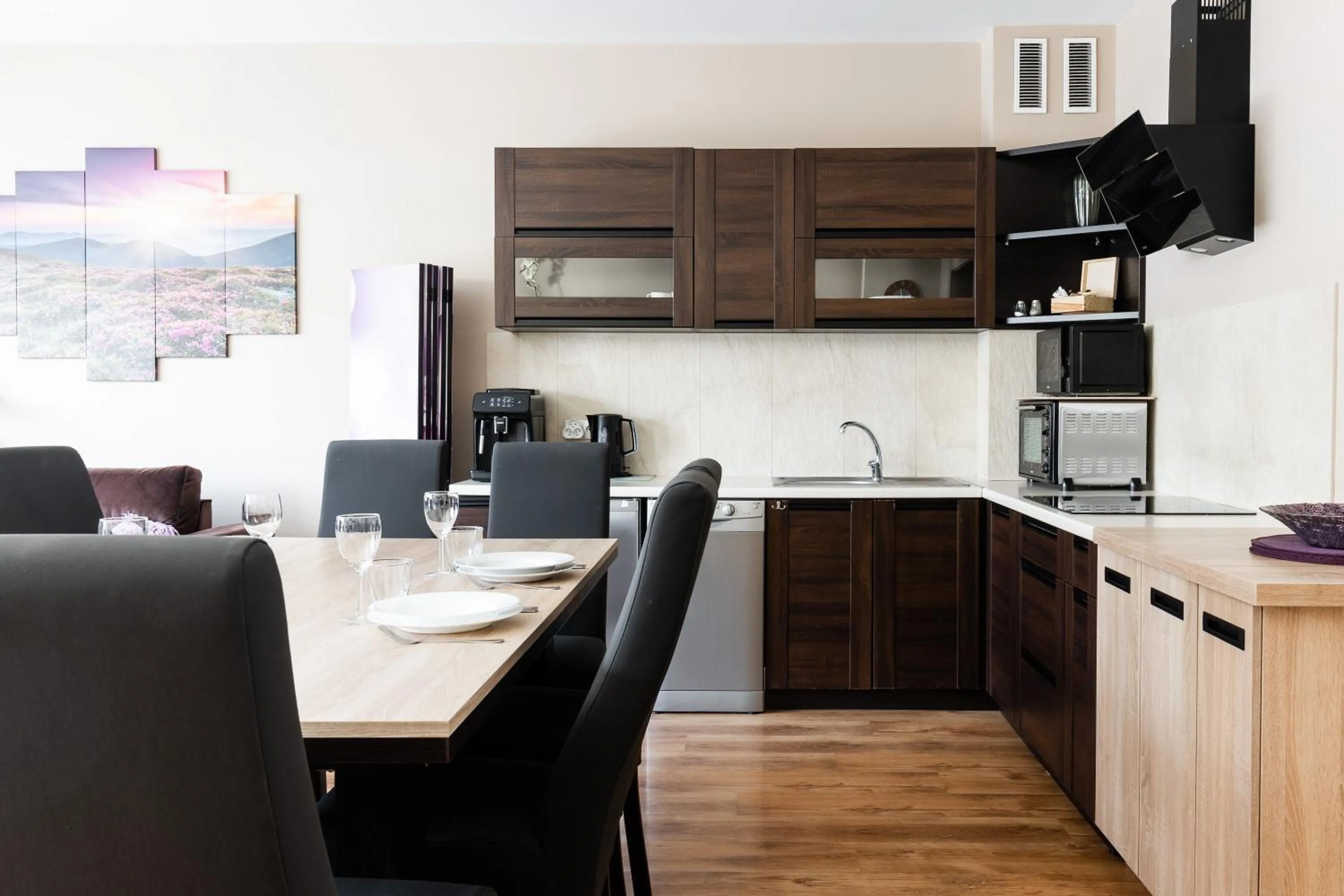 Kitchen or kitchenette in Apartamenty Oaza Superior Zakopane