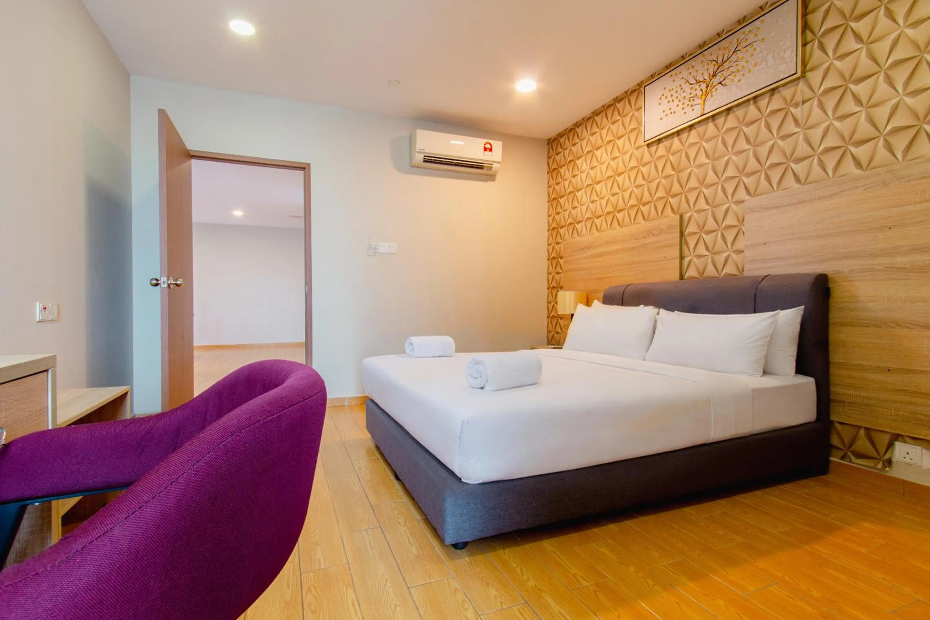 Bed in Bangi Perdana Hotel