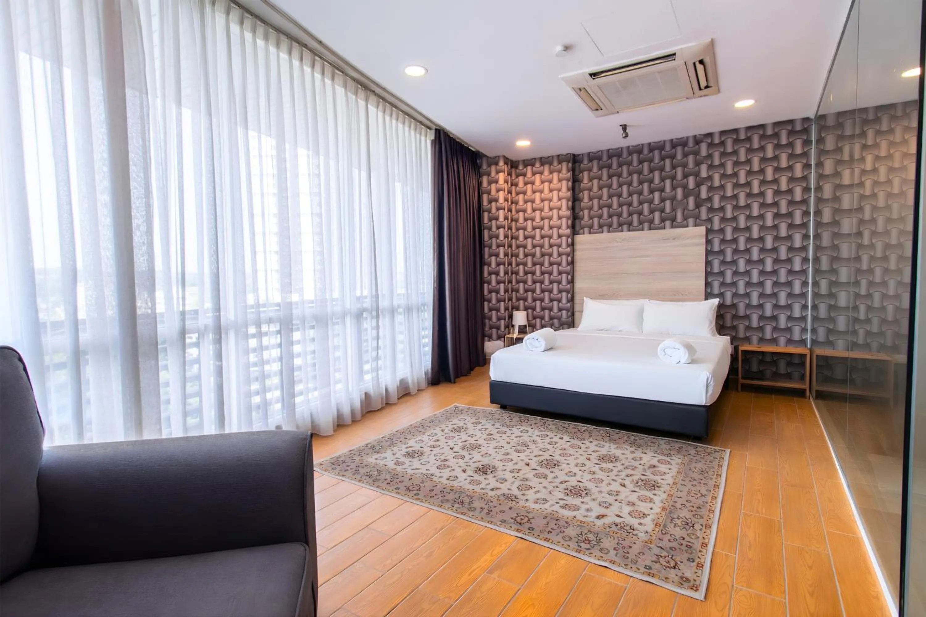 Bed in Bangi Perdana Hotel