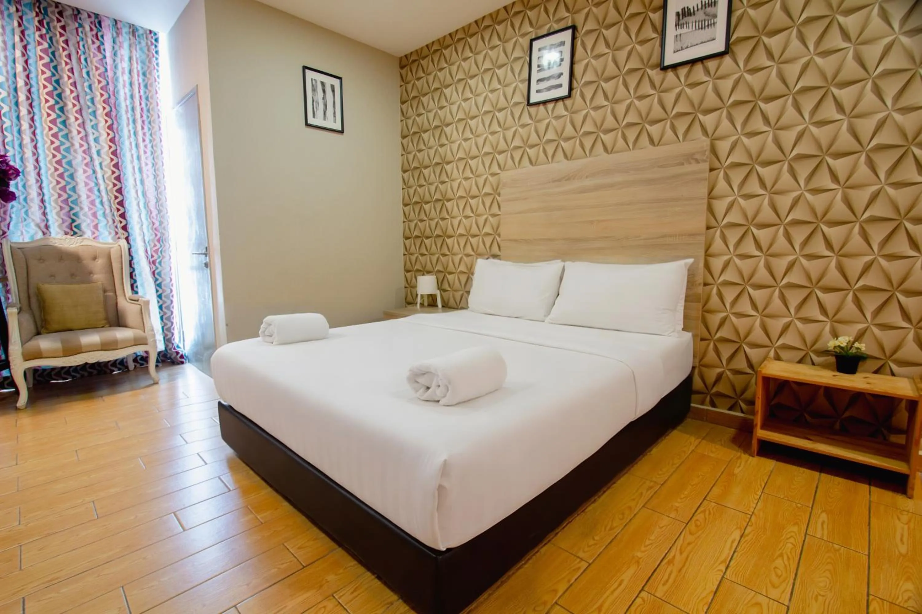 Bed in Bangi Perdana Hotel