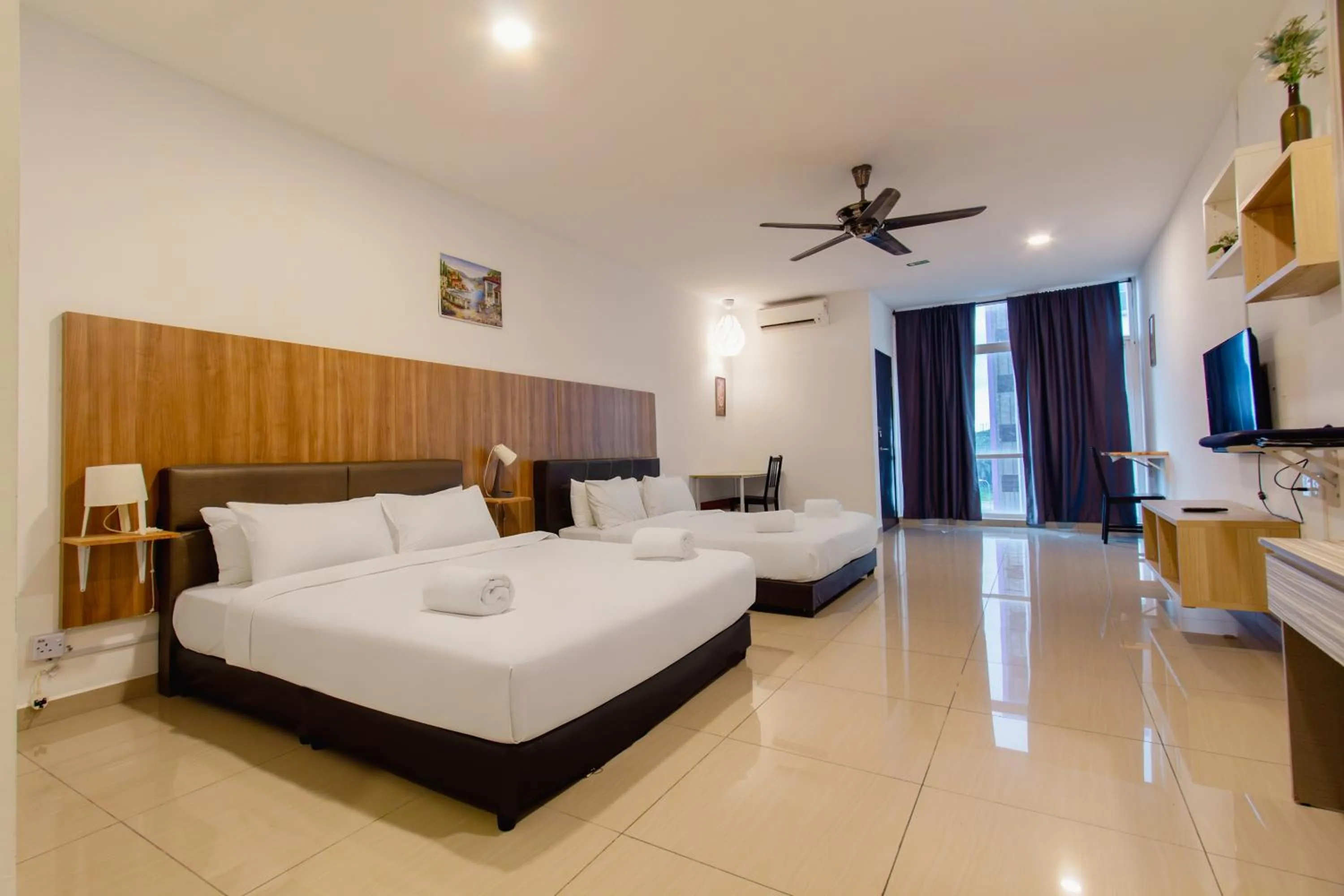 Bed in Bangi Perdana Hotel