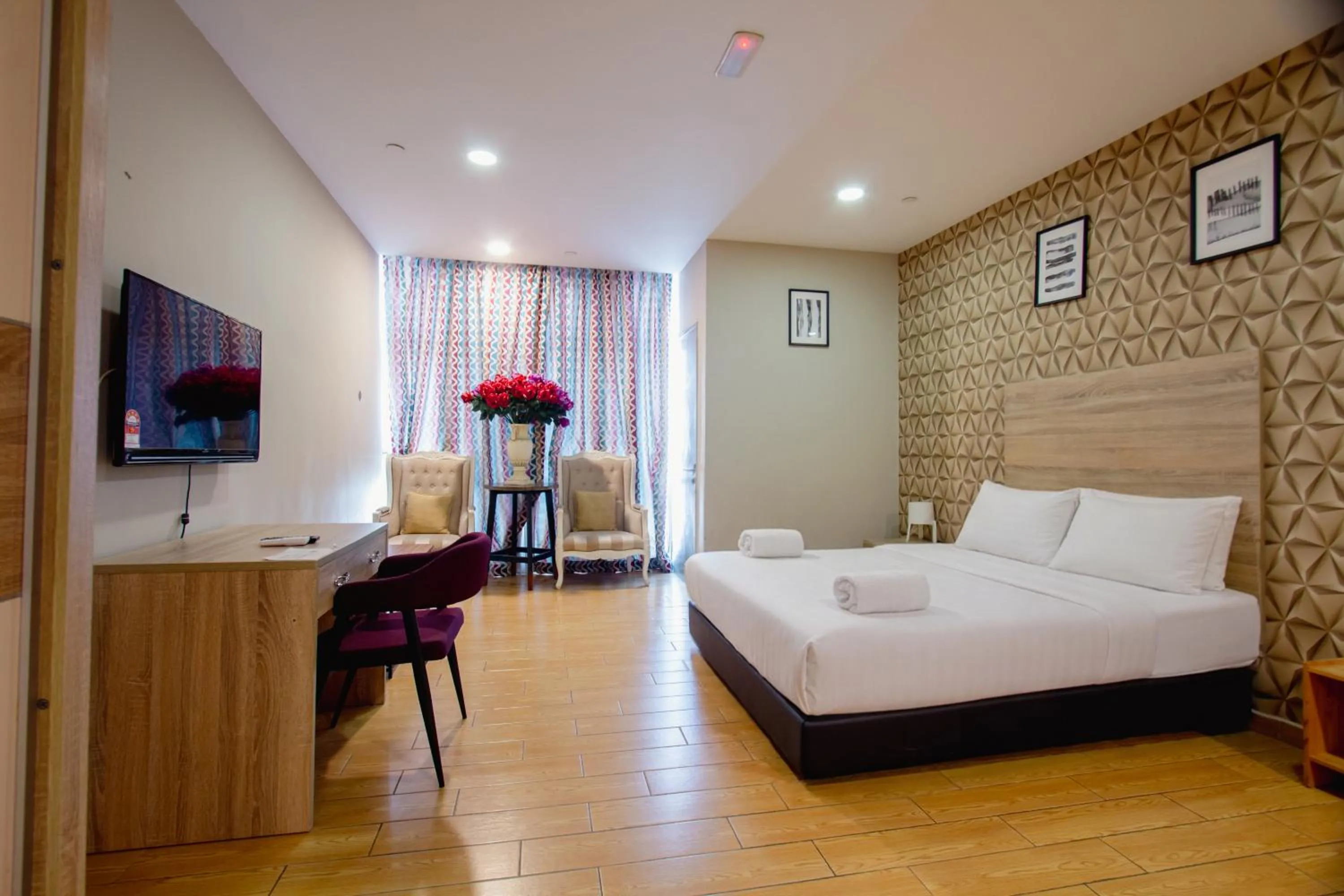 Bed in Bangi Perdana Hotel