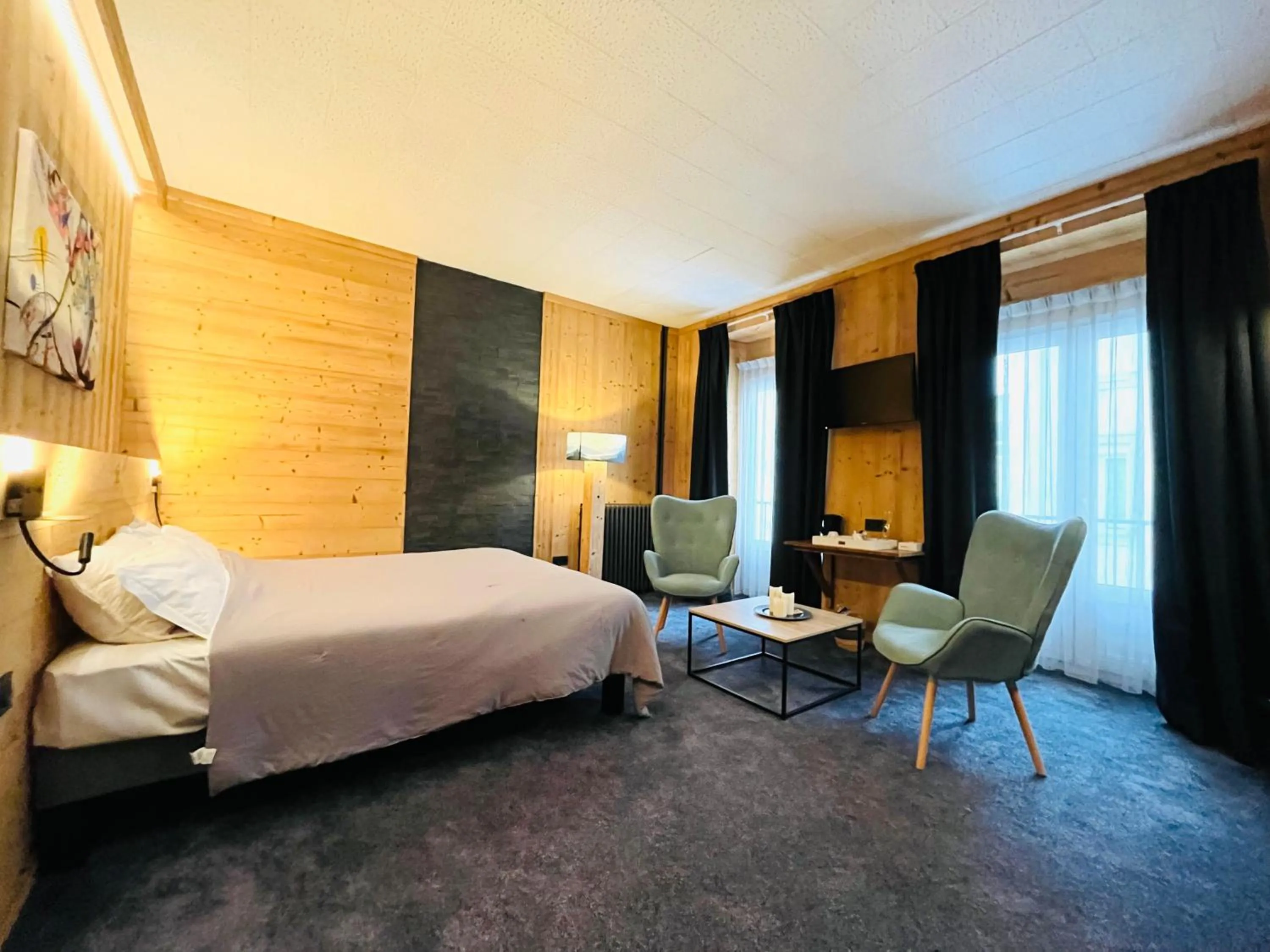 Bed in Le Sacca Hôtel restaurant