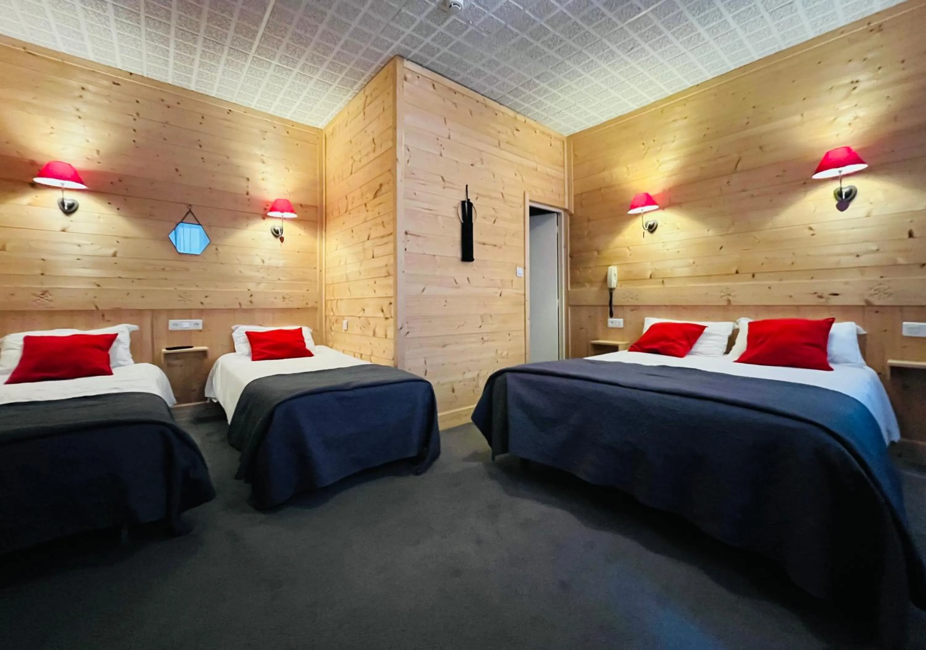 Bed in Le Sacca Hôtel restaurant