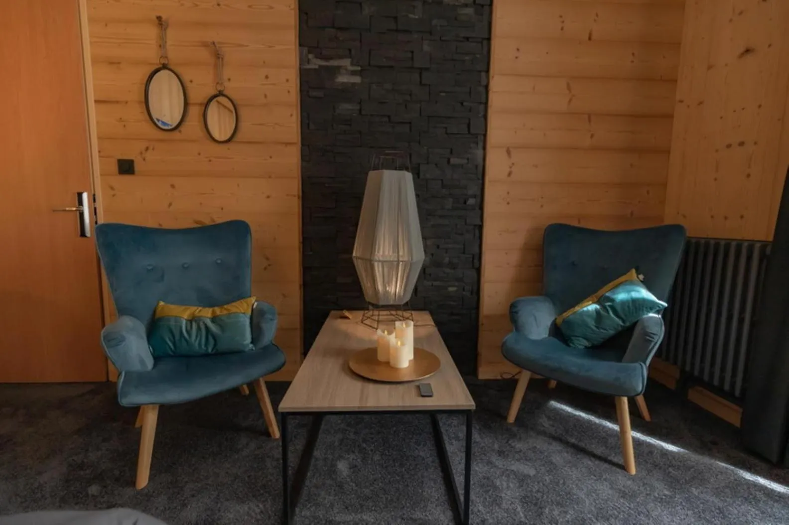 Decorative detail in Le Sacca Hôtel restaurant