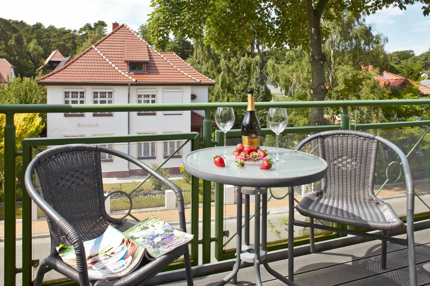 Balcony/Terrace in Aparthotel Tropenhaus Bansin