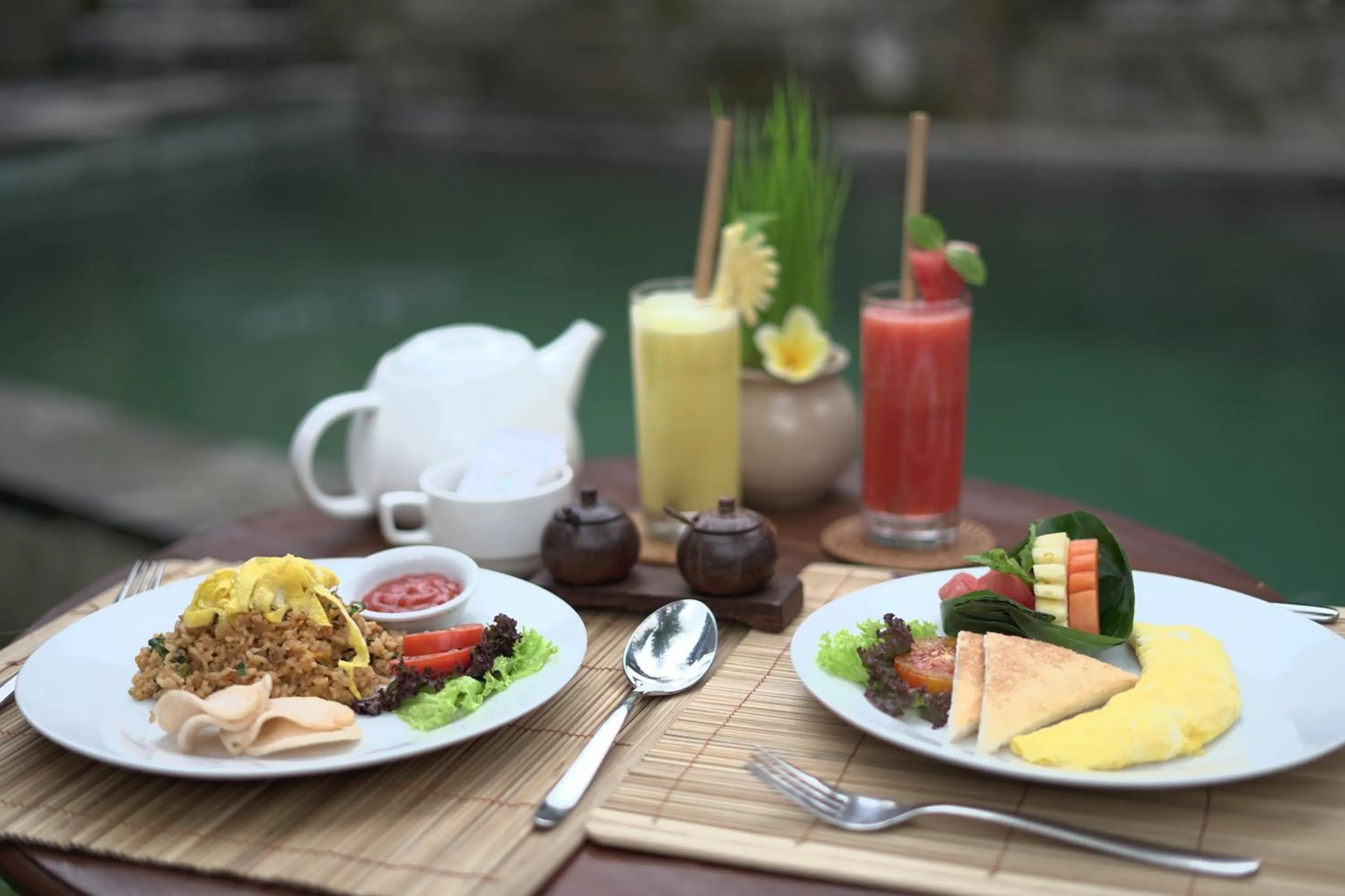 Breakfast in The Alus Cottage and Villa