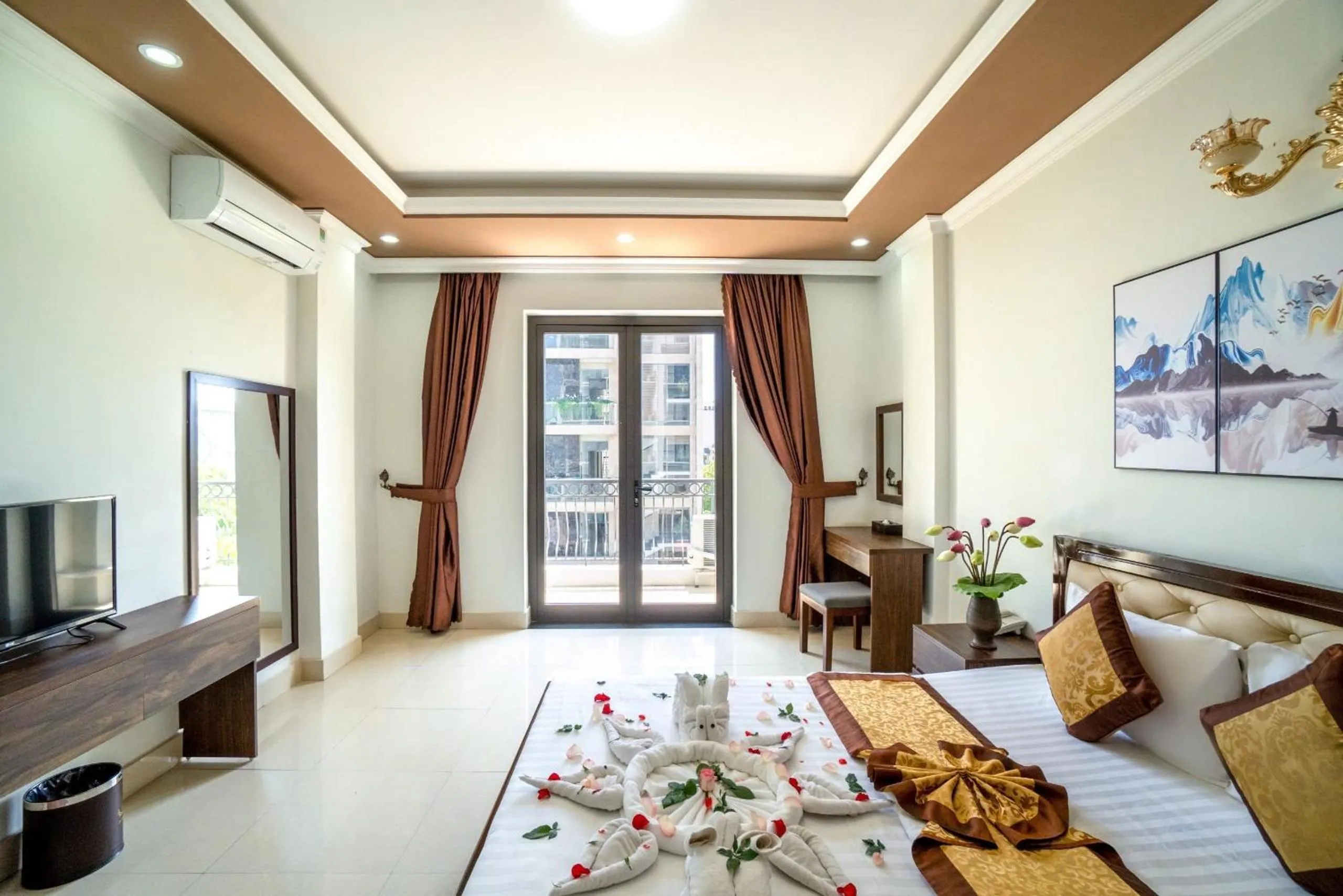 Living room in Dat Anh Hotel