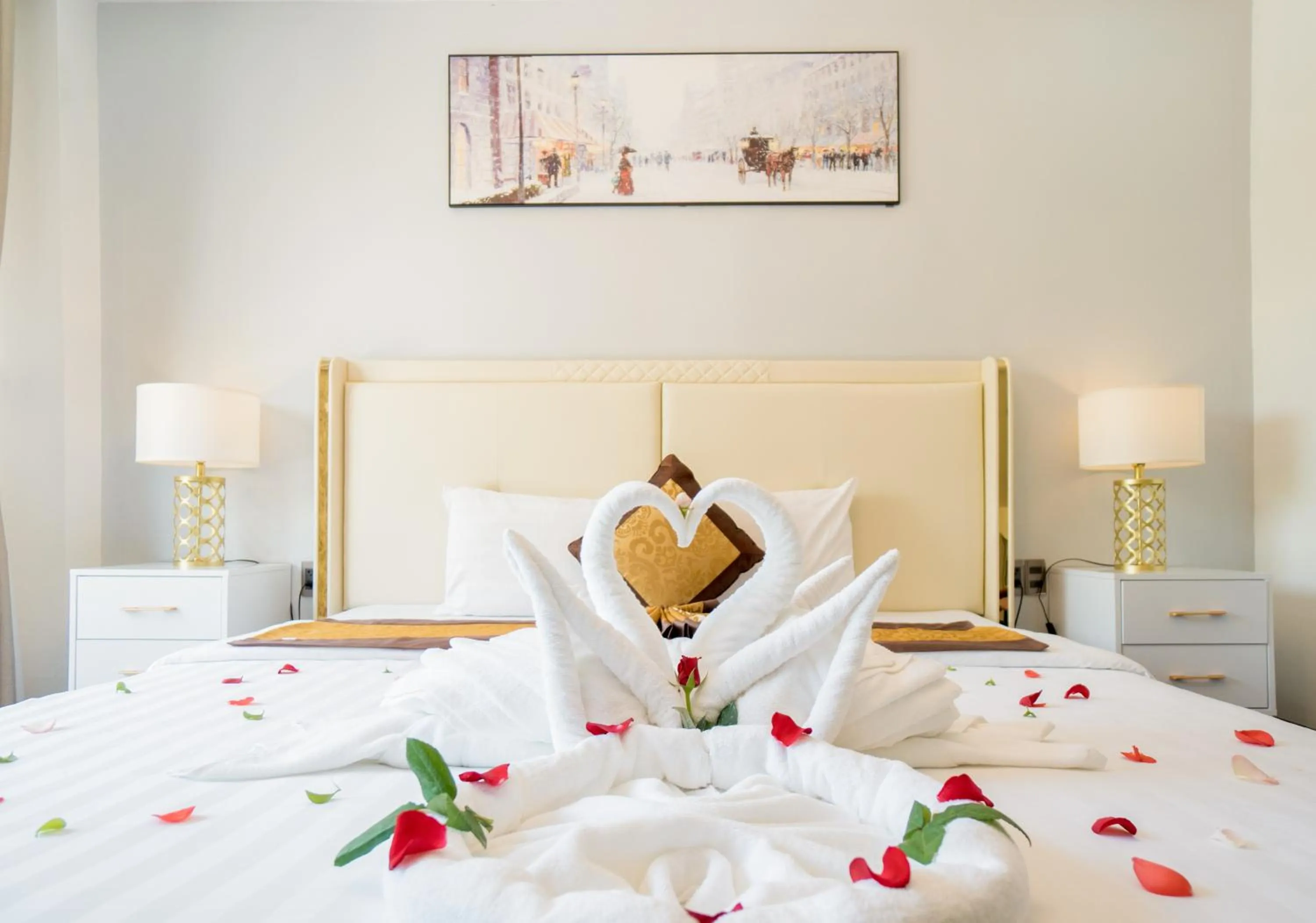 Bed in Dat Anh Hotel