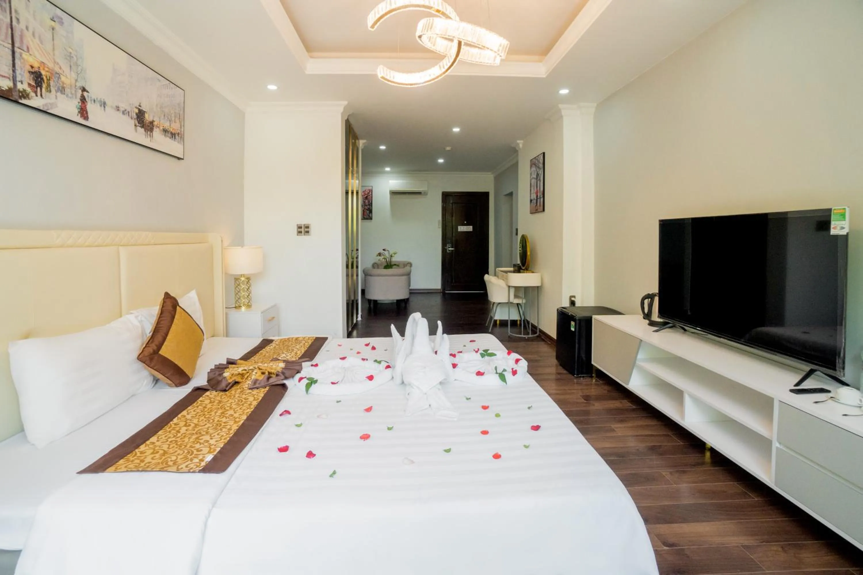 Bed in Dat Anh Hotel