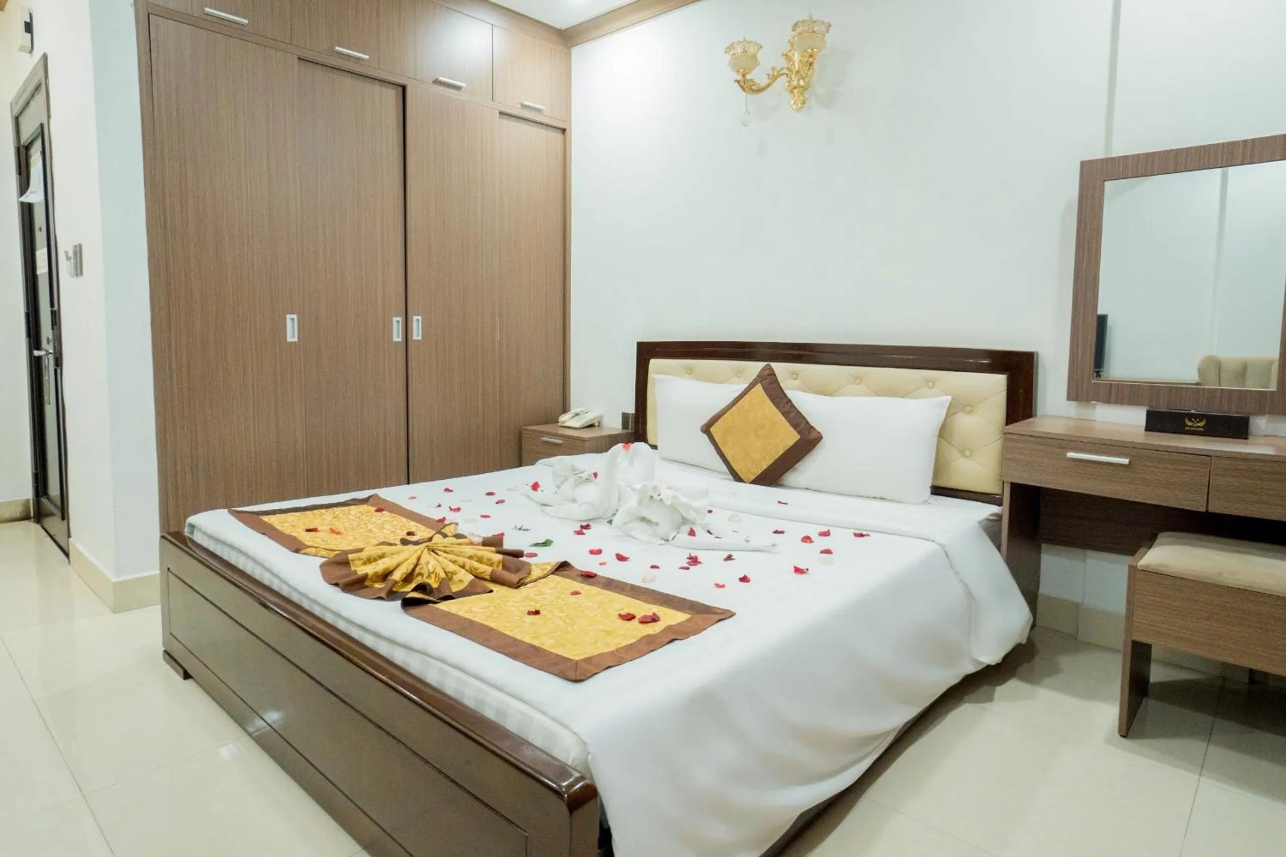 Bed in Dat Anh Hotel