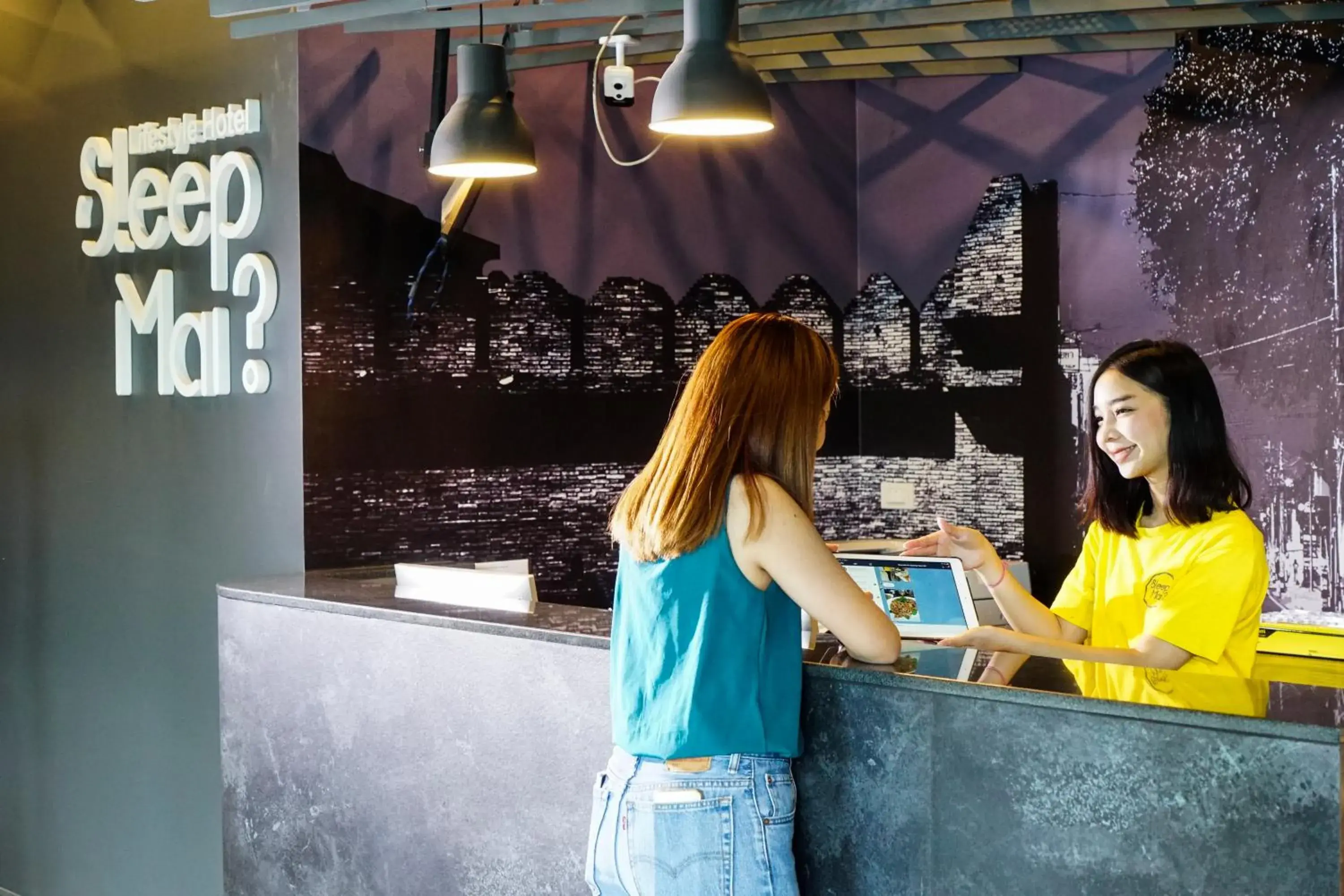 Lobby or reception in Sleep Mai Thapae Chiang Mai Old City Lifestyle Hotel Lobby or reception in Sleep Mai Thapae Chiang Mai Old City Lifestyle Hotel