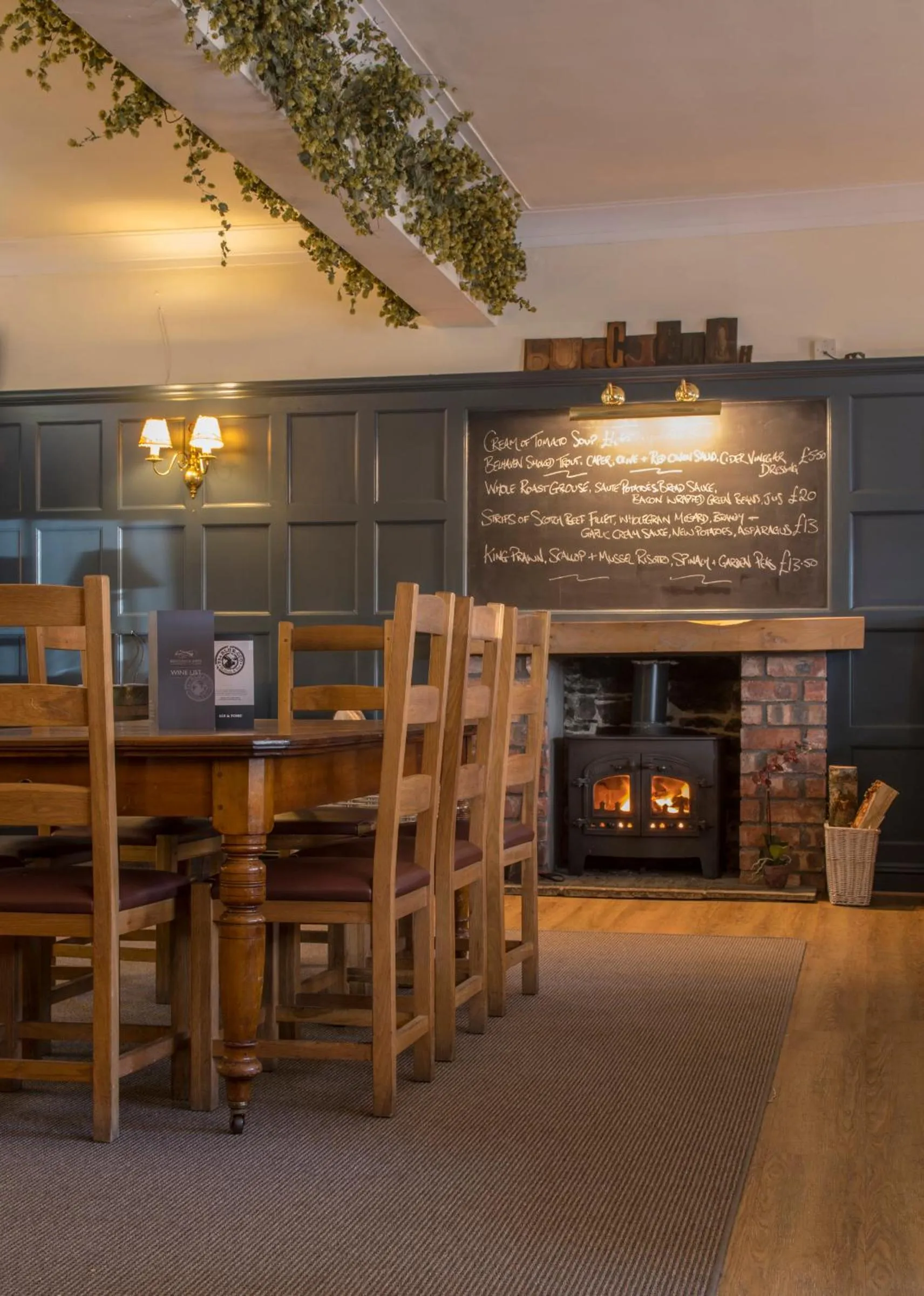 Seating area in Buccleuch Arms