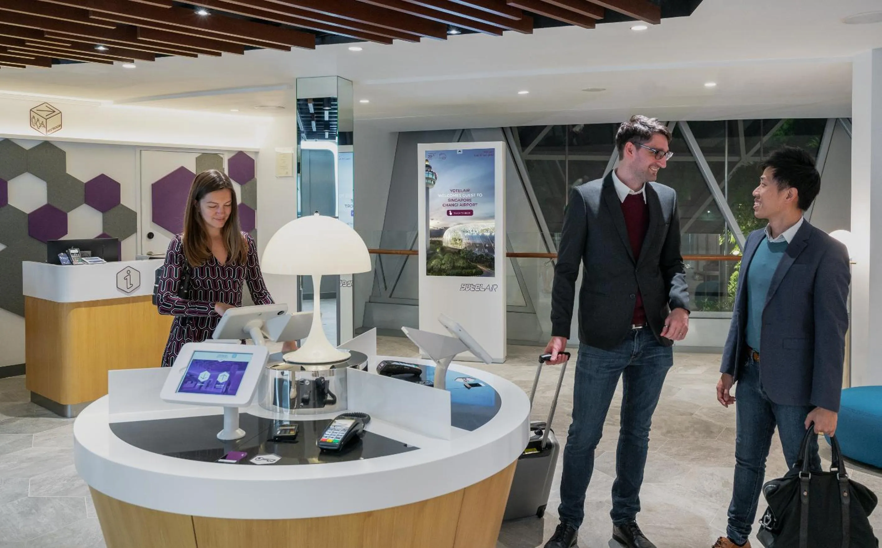 People in YOTELAIR Singapore Changi Airport Landside