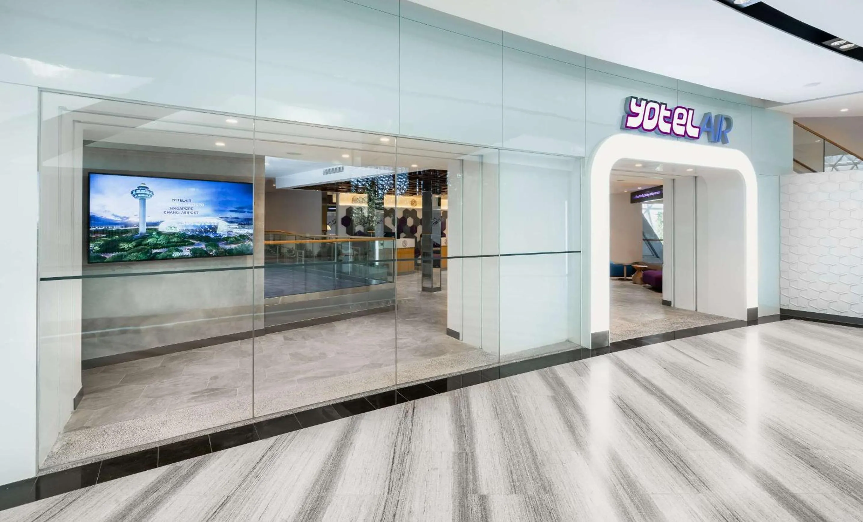 Property building in YOTELAIR Singapore Changi Airport Landside