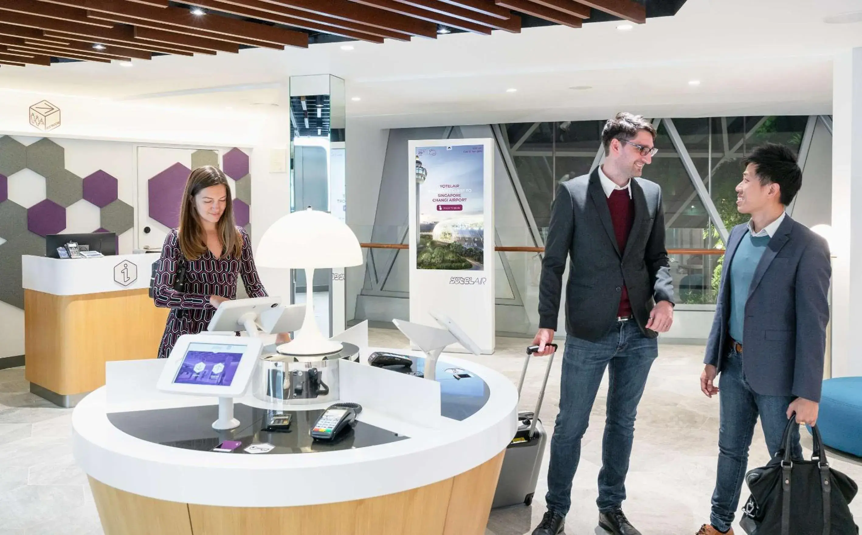 Lobby or reception in YOTELAIR Singapore Changi Airport Landside Lobby or reception in YOTELAIR Singapore Changi Airport Landside