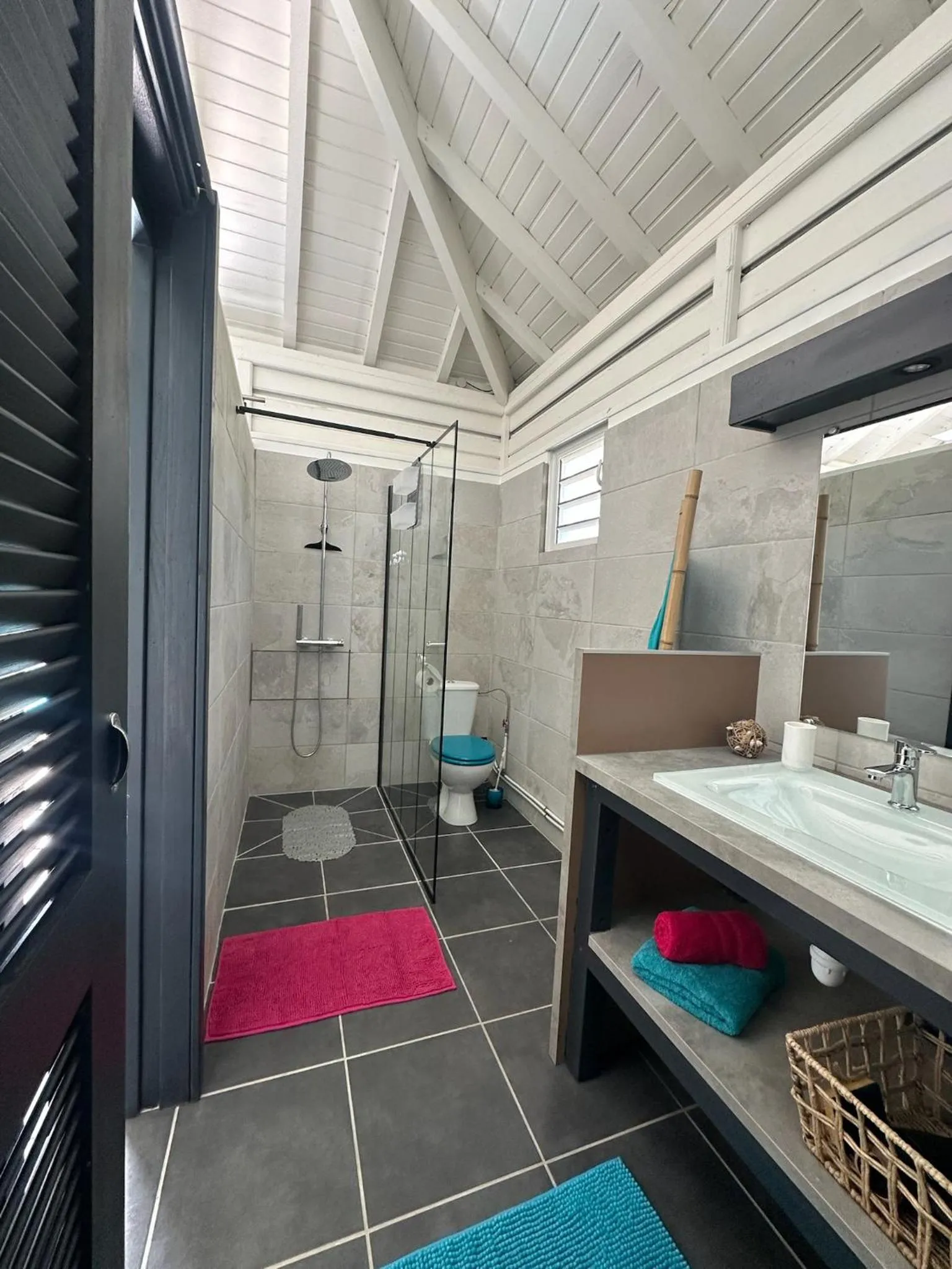 Shower in Au Bel'vue chez Sandrine "Gite & Chambre d'hôtes"