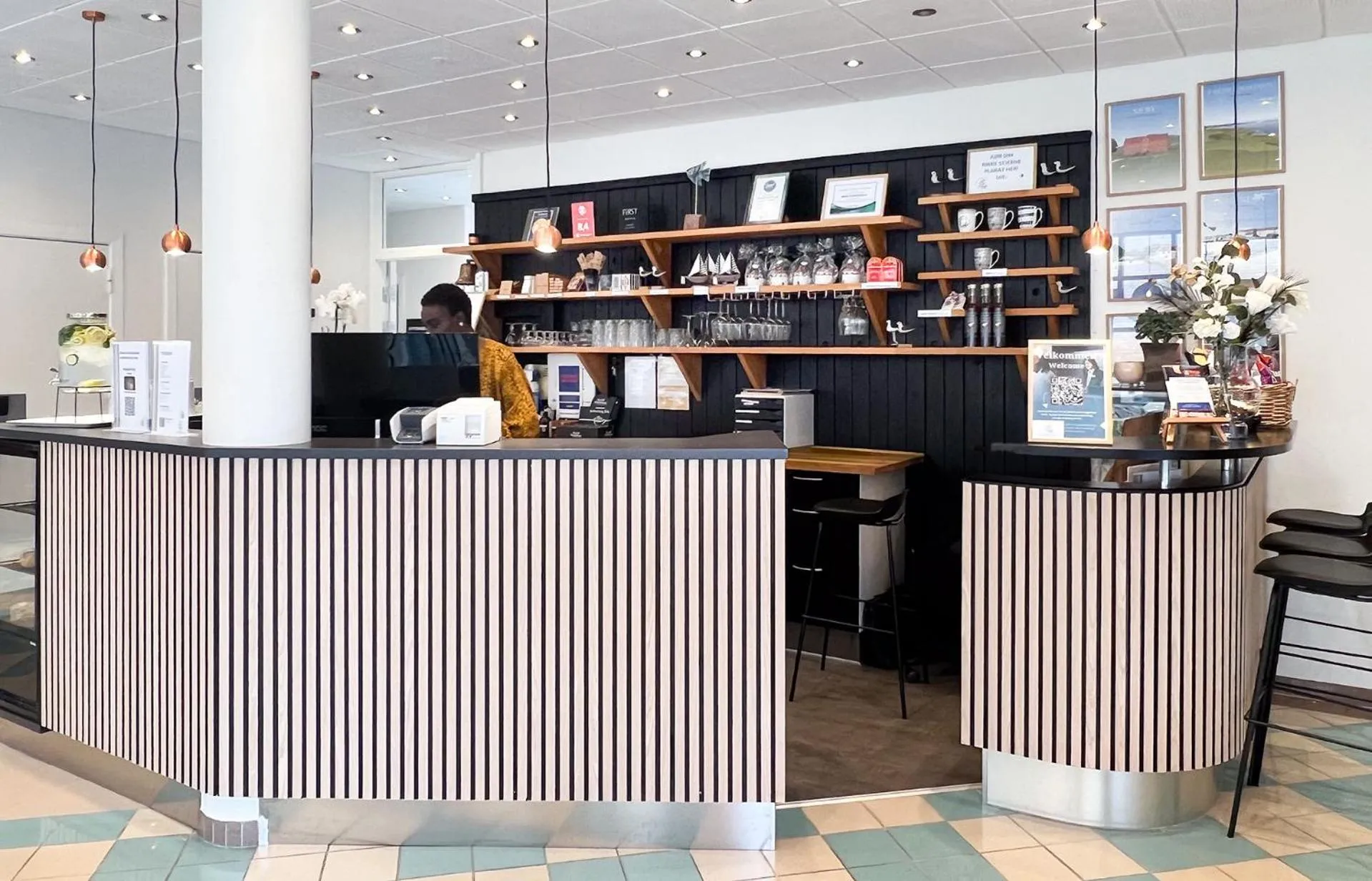 Lobby or reception in Hotel Frederikshavn