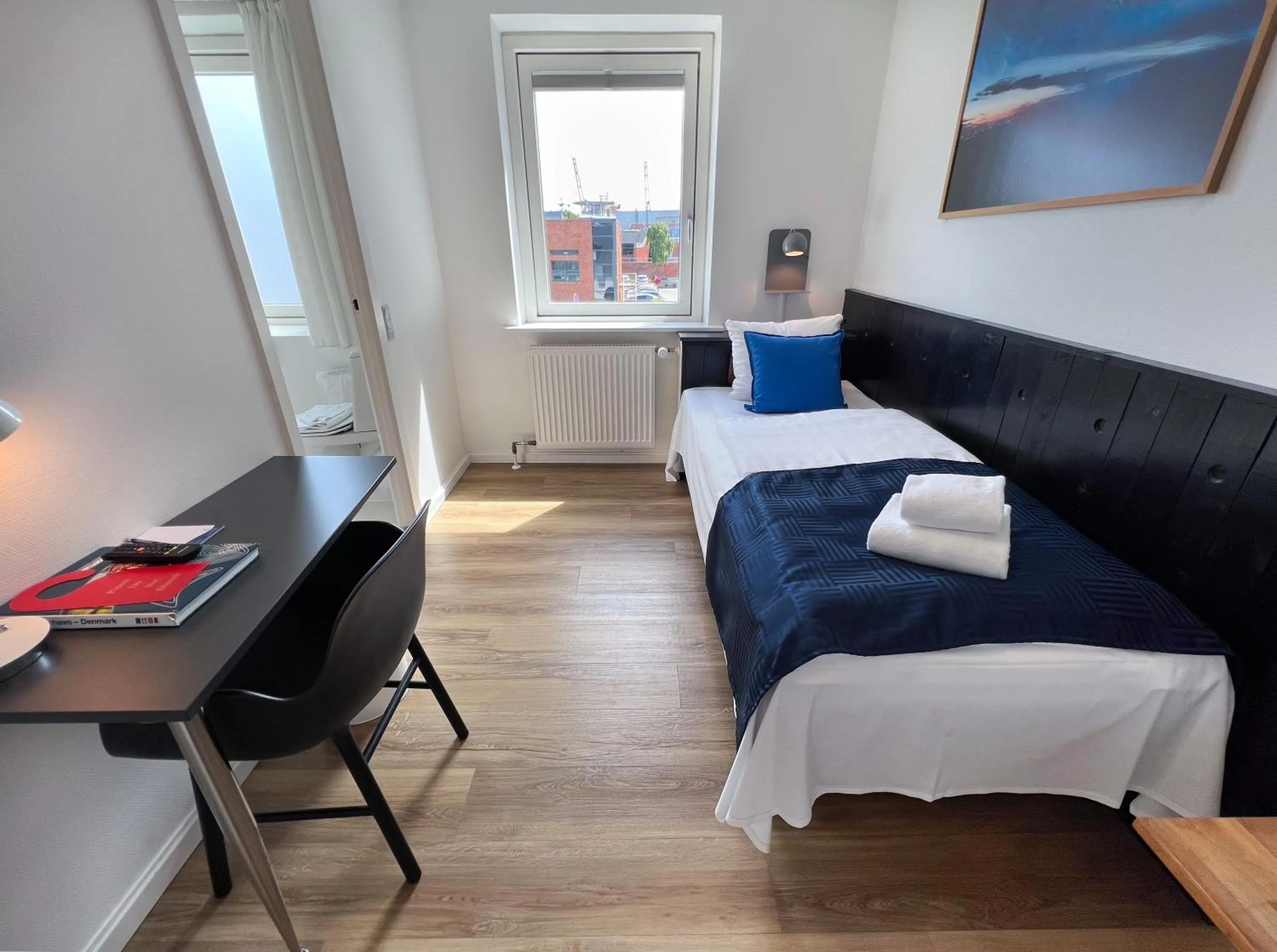 Bed in Hotel Frederikshavn