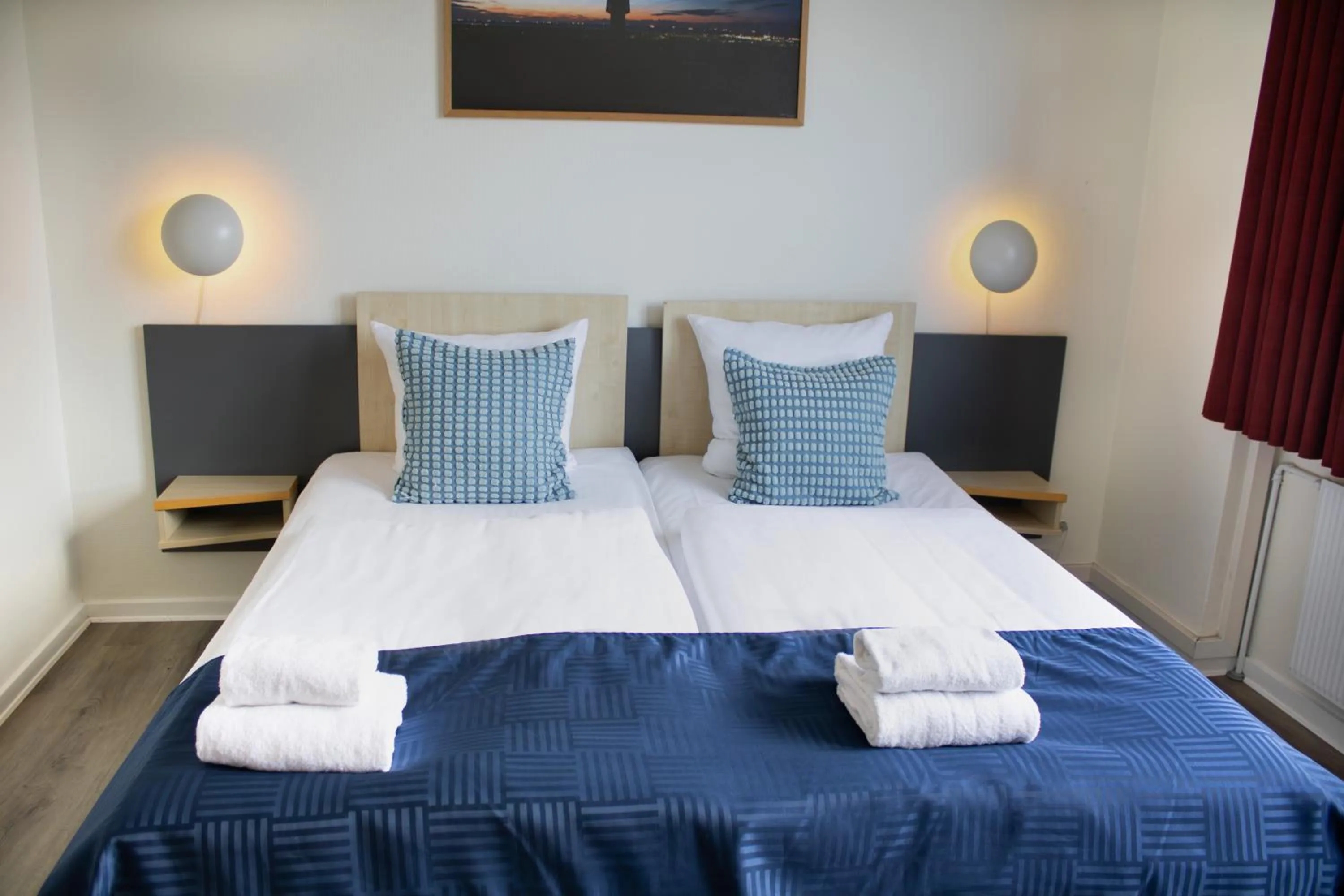 Bed in Hotel Frederikshavn