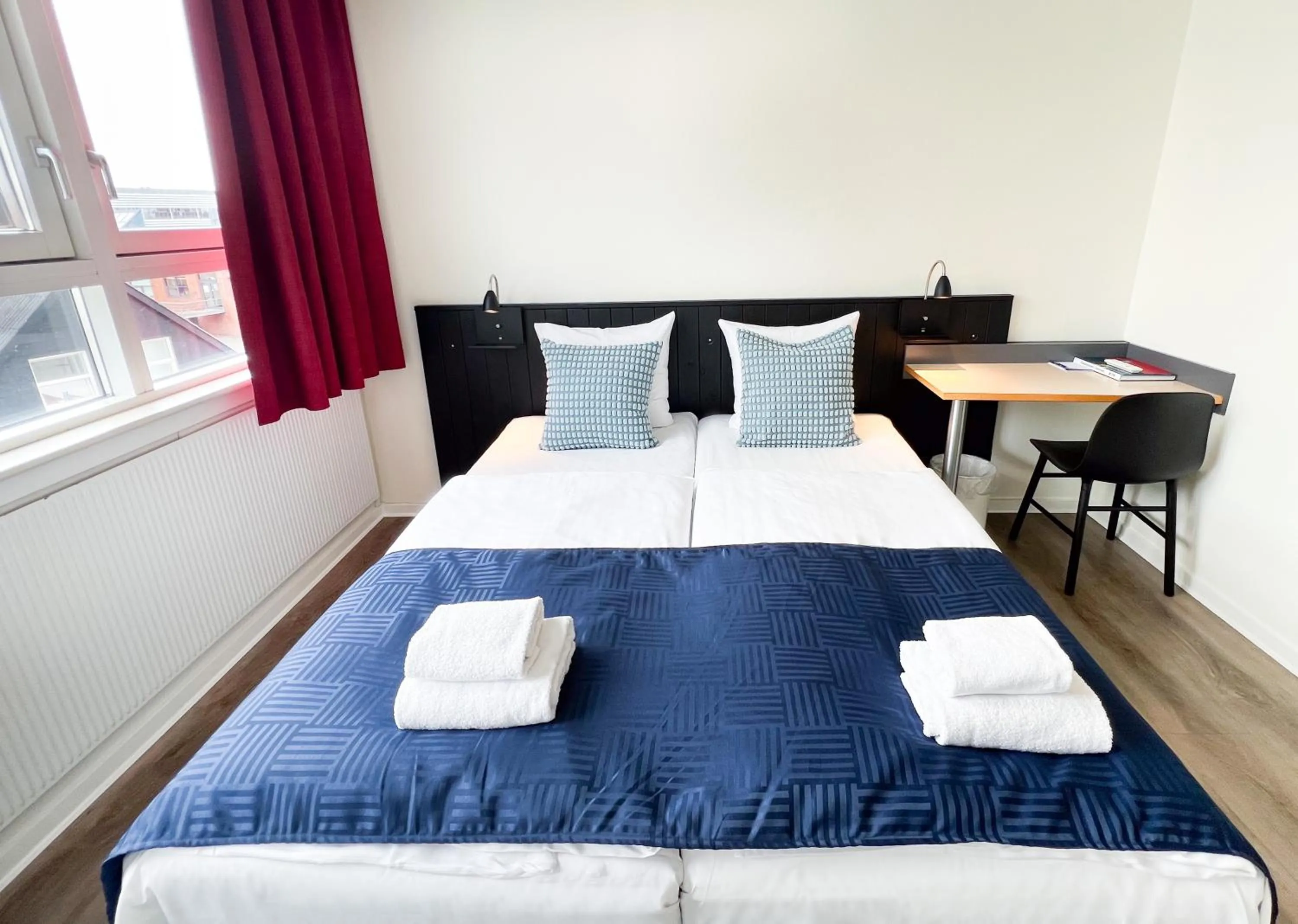 Bed in Hotel Frederikshavn