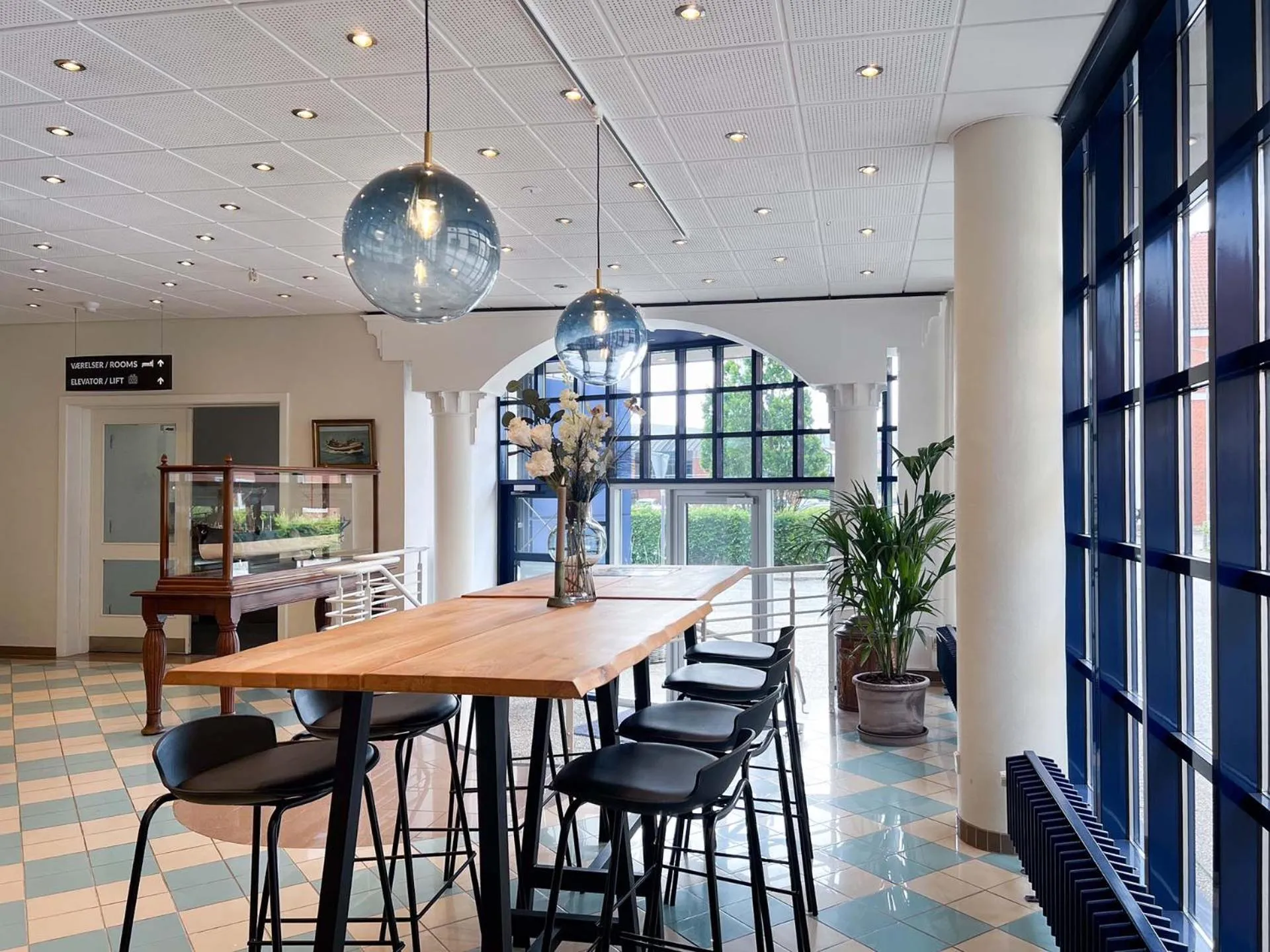 Lobby or reception in Hotel Frederikshavn